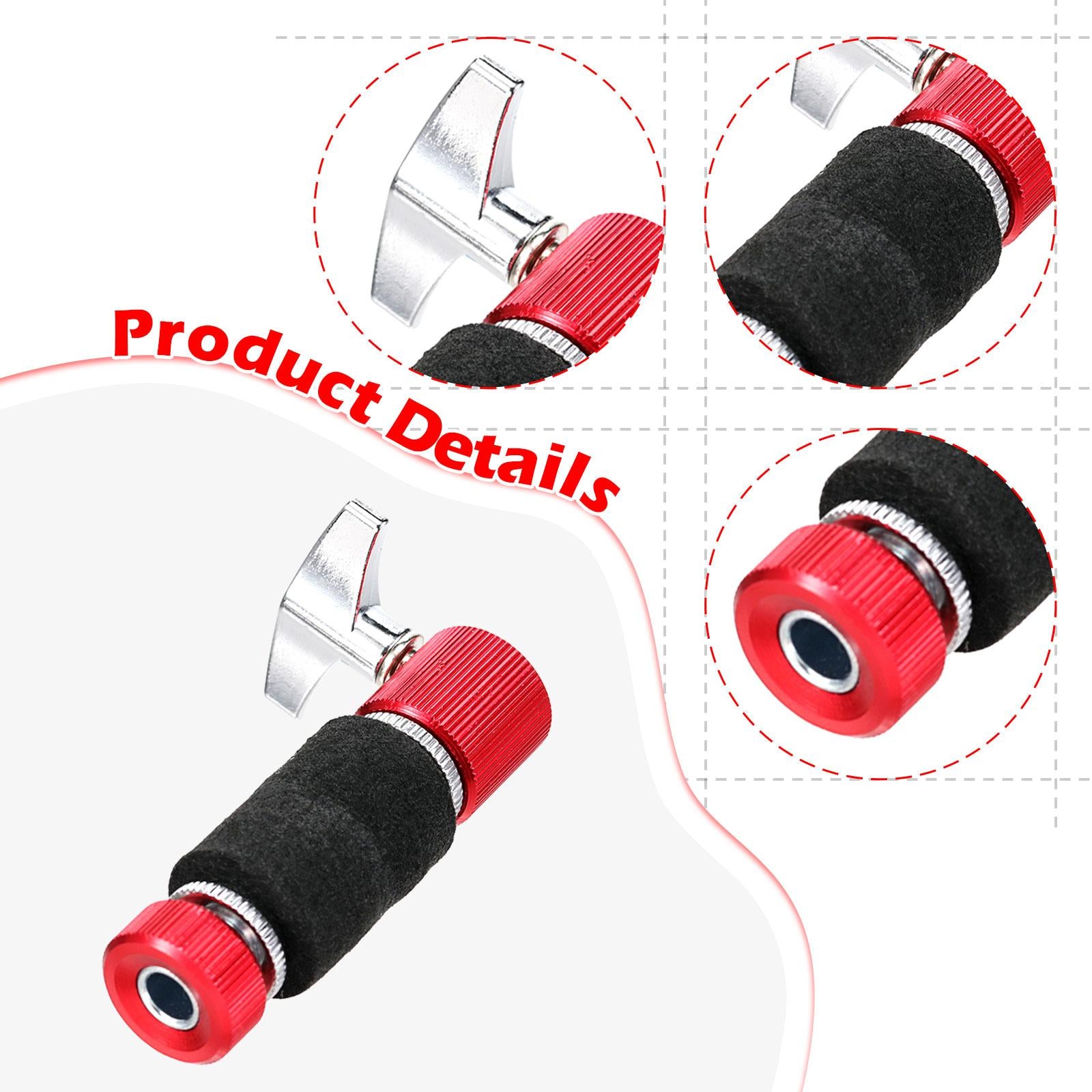 Hi Hat Clutch Portable Replacement Sturdy Jazz Drum Clutch for Cymbal Player Red