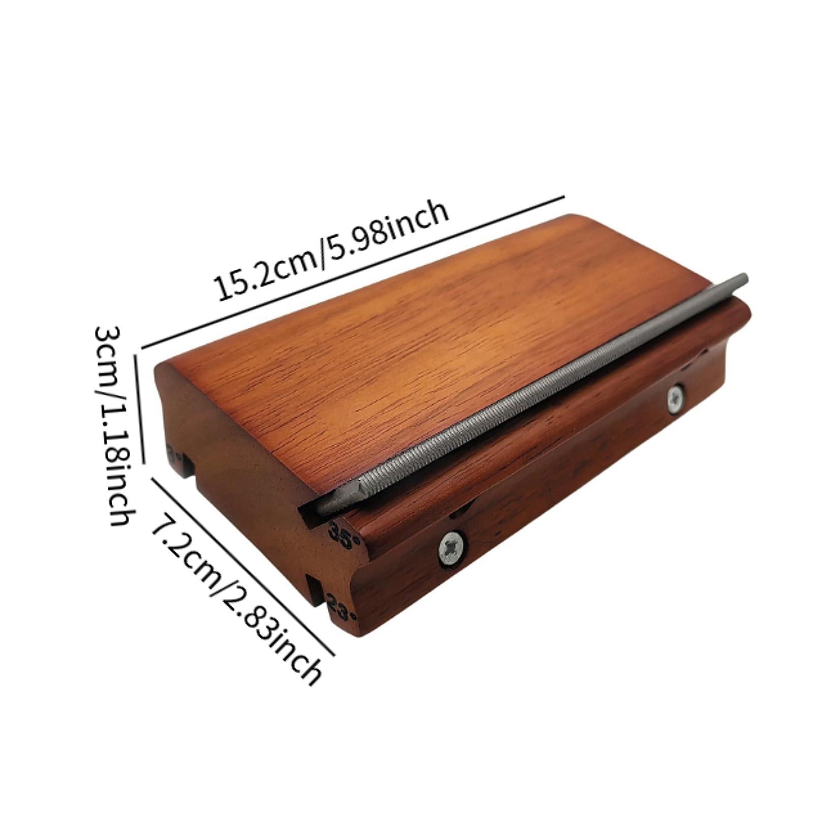 3 23 35° Guitar Fret End Beveling File for Edge Profiling Rounding Deburring Brown