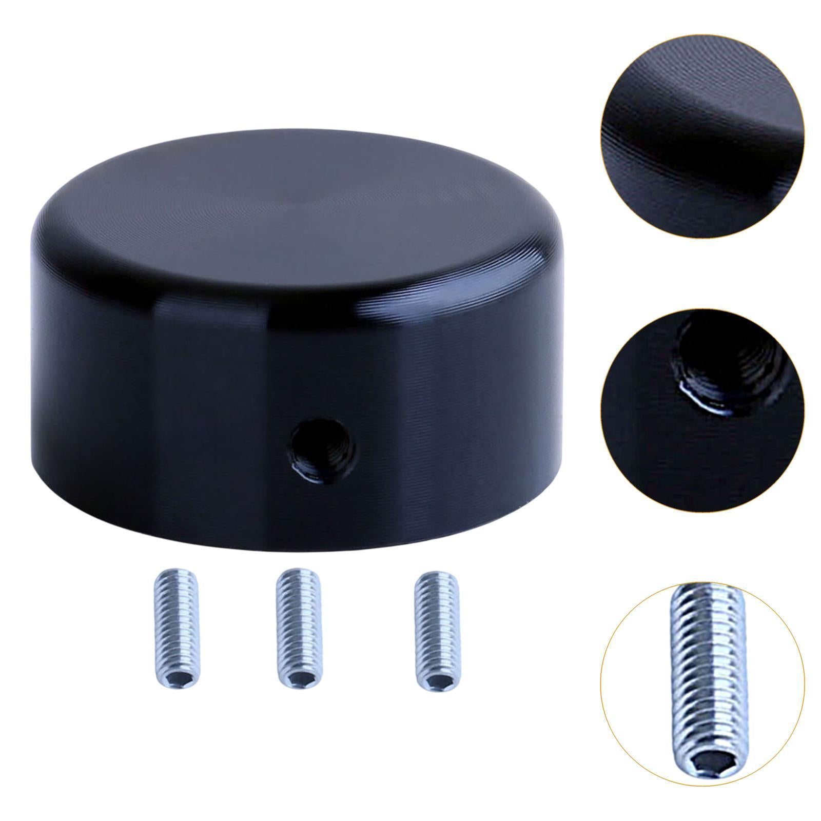 Guitar Effects Pin Cap Easy to Install Pedal Box Foot Knob for Effect Pedals Black