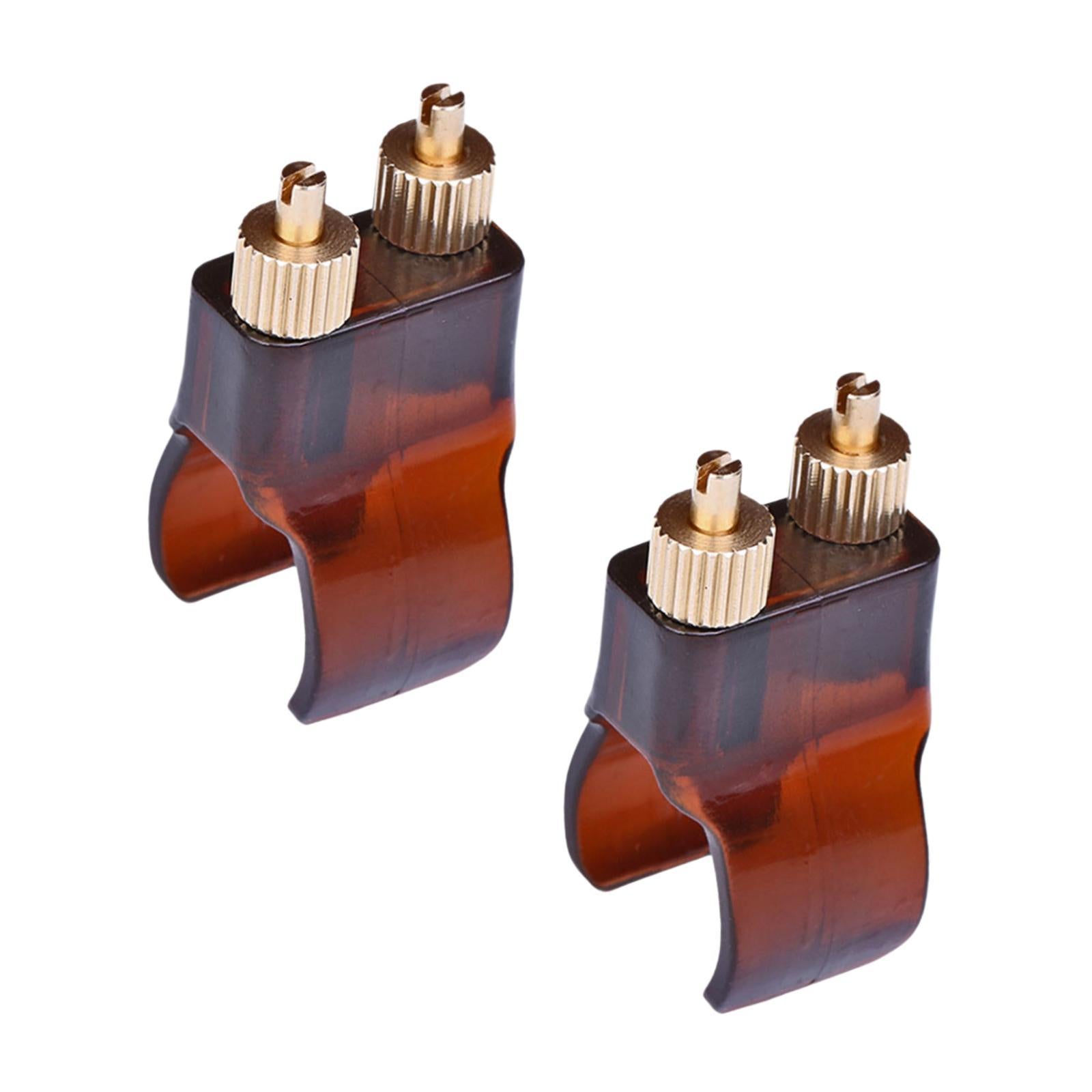 2 Pieces Erhu Fine Tuner Lightweight Brown Professional Tuning Hardware Tool