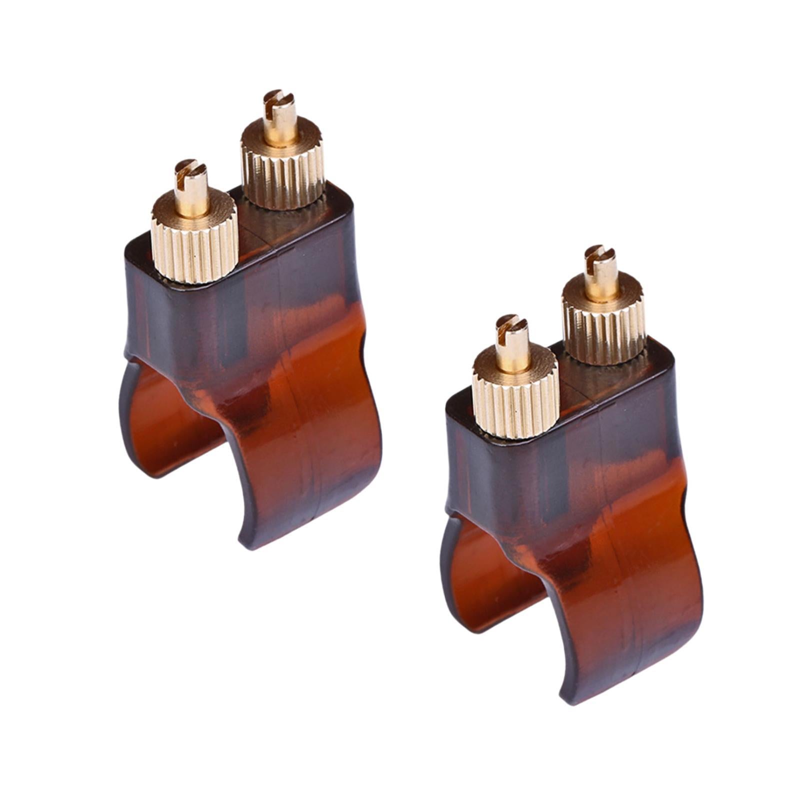 2 Pieces Erhu Fine Tuner Lightweight Brown Professional Tuning Hardware Tool
