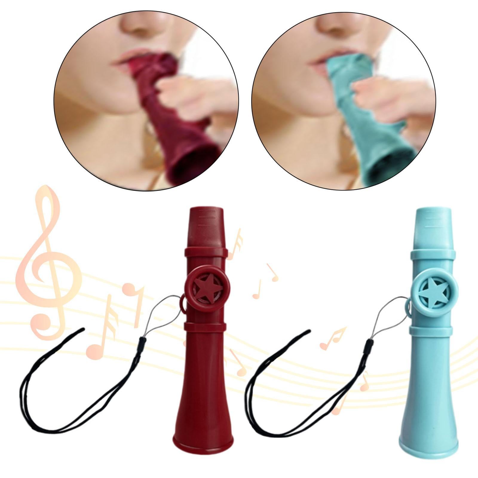 Kazoo Flute Easy to Easy to Play Party Favors Color Kazoo Kids Ukulele Red