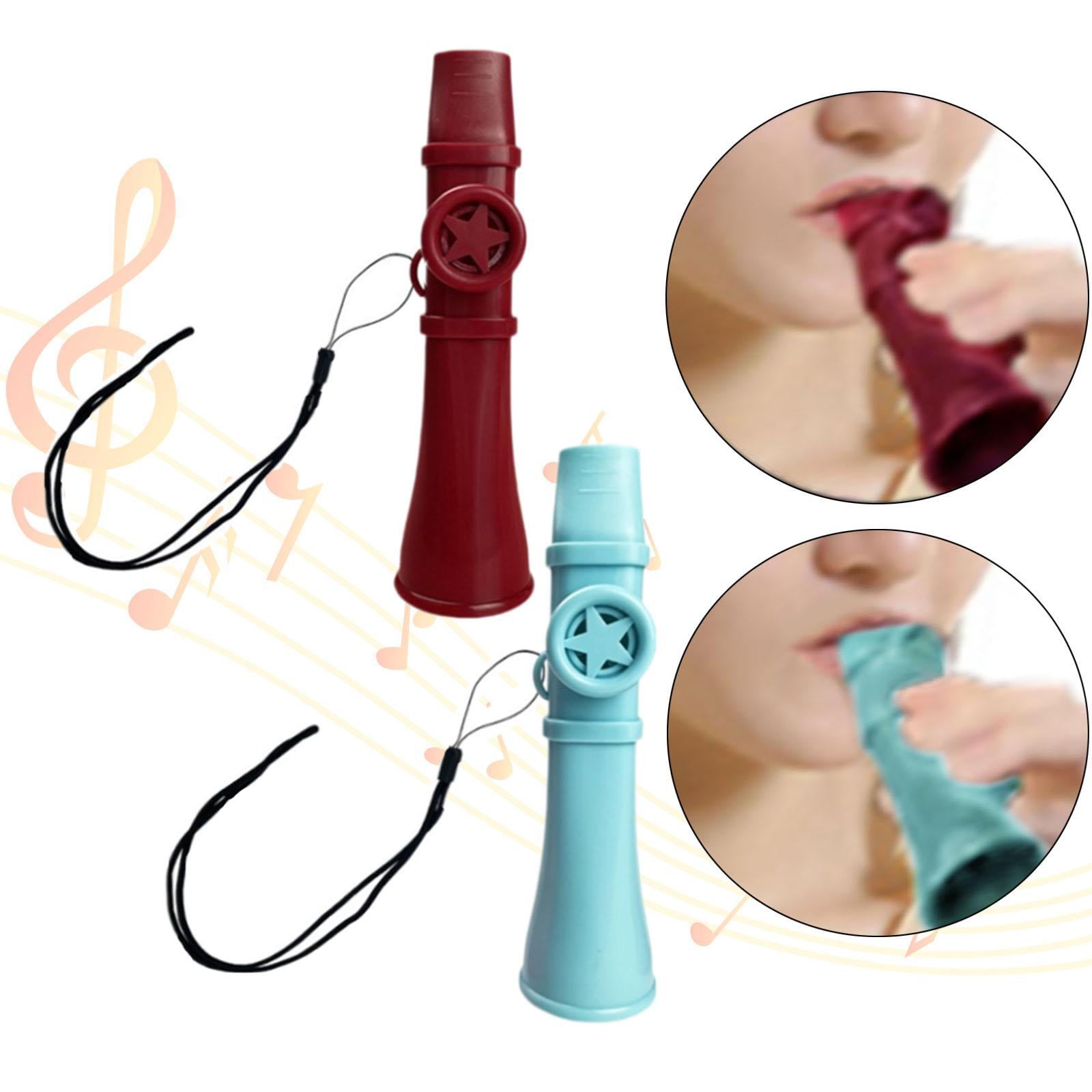 Kazoo Flute Easy to Easy to Play Party Favors Color Kazoo Kids Ukulele Red