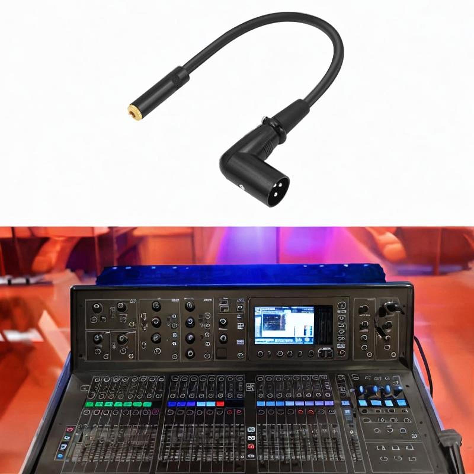 XLR to 3.5mm Adapter Cable Compact for Mixers Audio Player Power Amplifier 3.5 TRS to XLR Male
