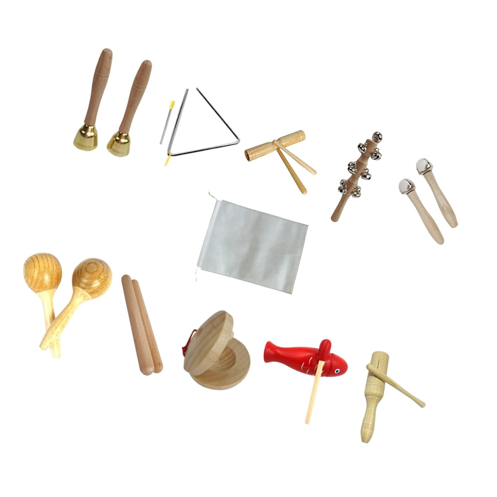 10Pcs Kids Musical Instruments Set Teaching Aids Development Toy Educational