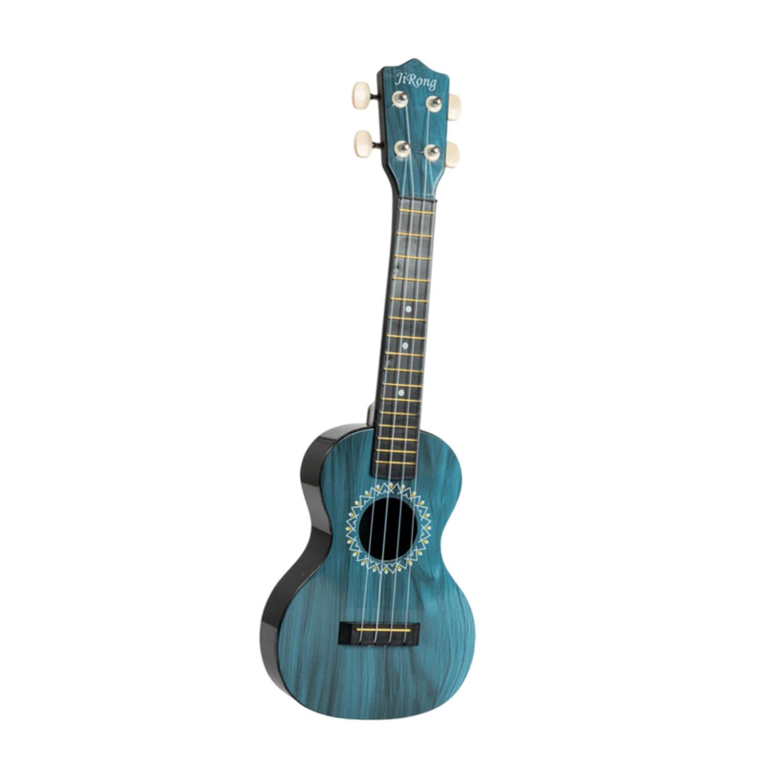 Ukulele Toy Four String Guitar Portable Small Guitar for Aged 3+ Girls Child Blue