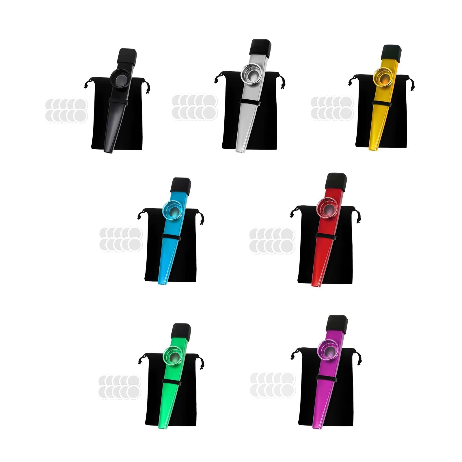 Kazoo Good Companion Party Favors Mouth Flute for Kids Music Lovers Beginner Black