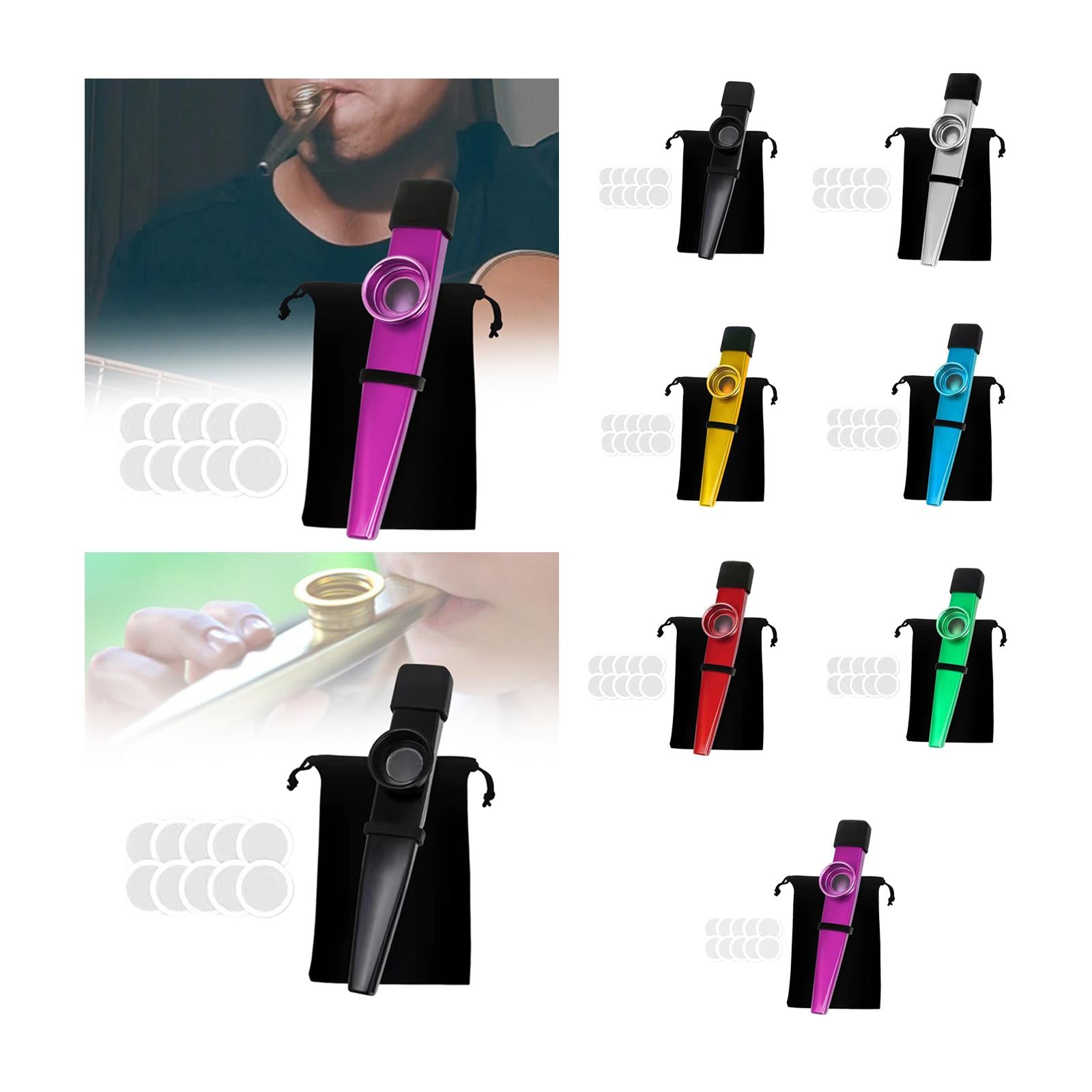 Kazoo Good Companion Party Favors Mouth Flute for Kids Music Lovers Beginner Black