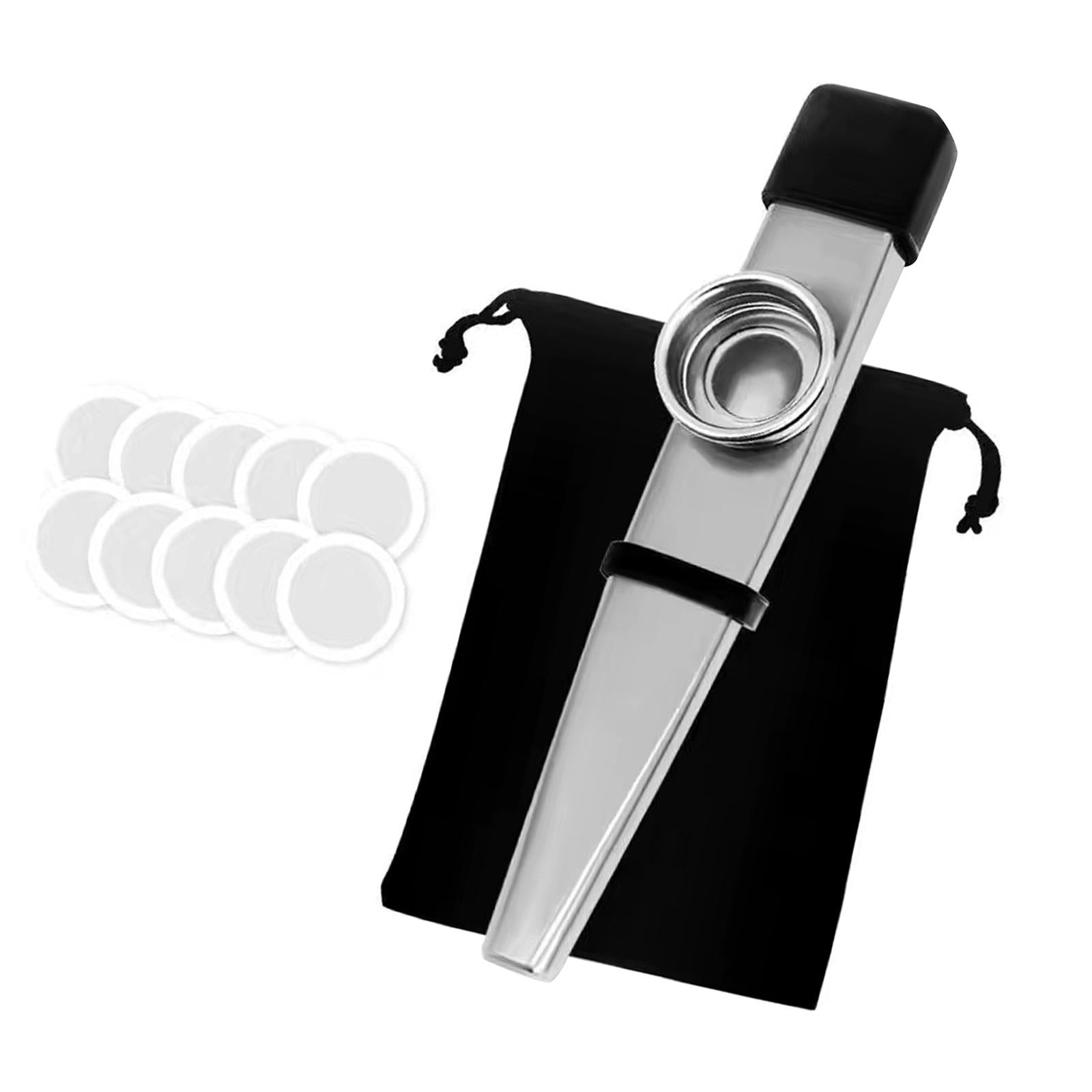 Kazoo Good Companion Party Favors Mouth Flute for Kids Music Lovers Beginner Silver