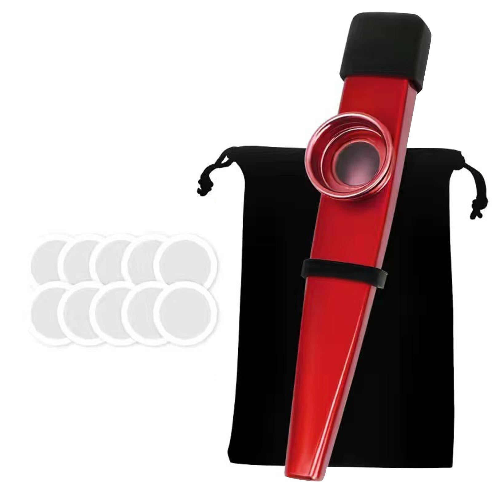 Kazoo Good Companion Party Favors Mouth Flute for Kids Music Lovers Beginner Red