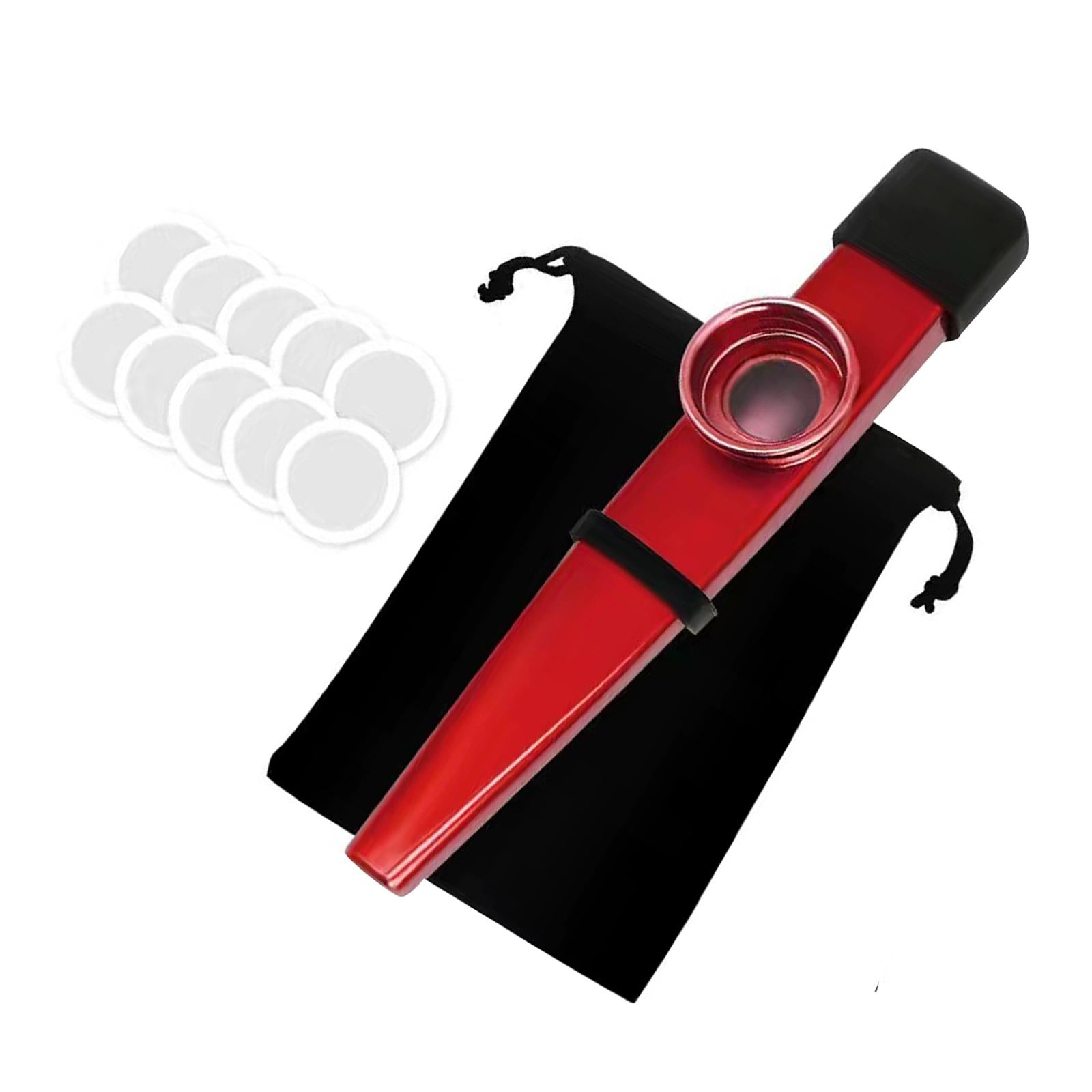 Kazoo Good Companion Party Favors Mouth Flute for Kids Music Lovers Beginner Red