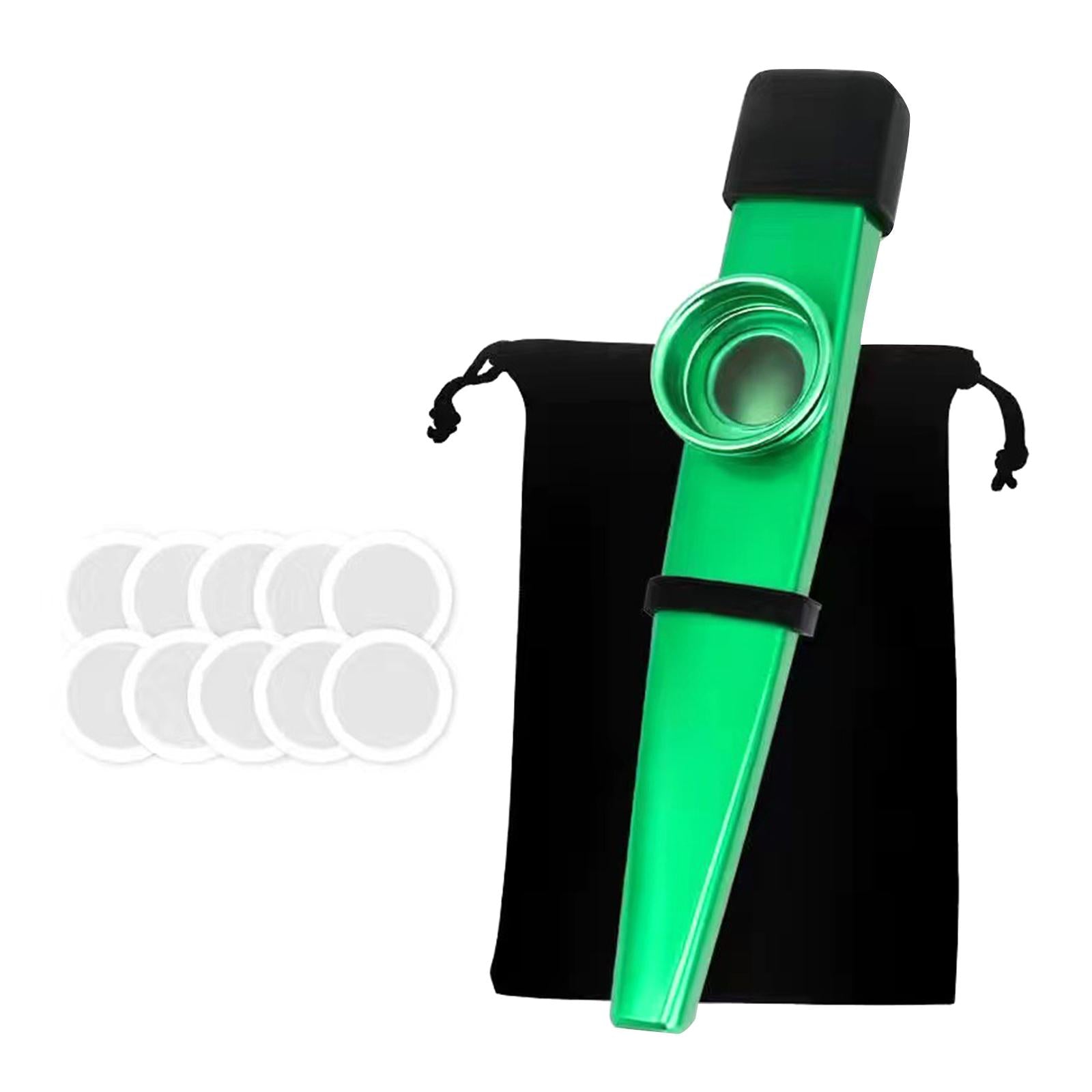 Kazoo Good Companion Party Favors Mouth Flute for Kids Music Lovers Beginner Green