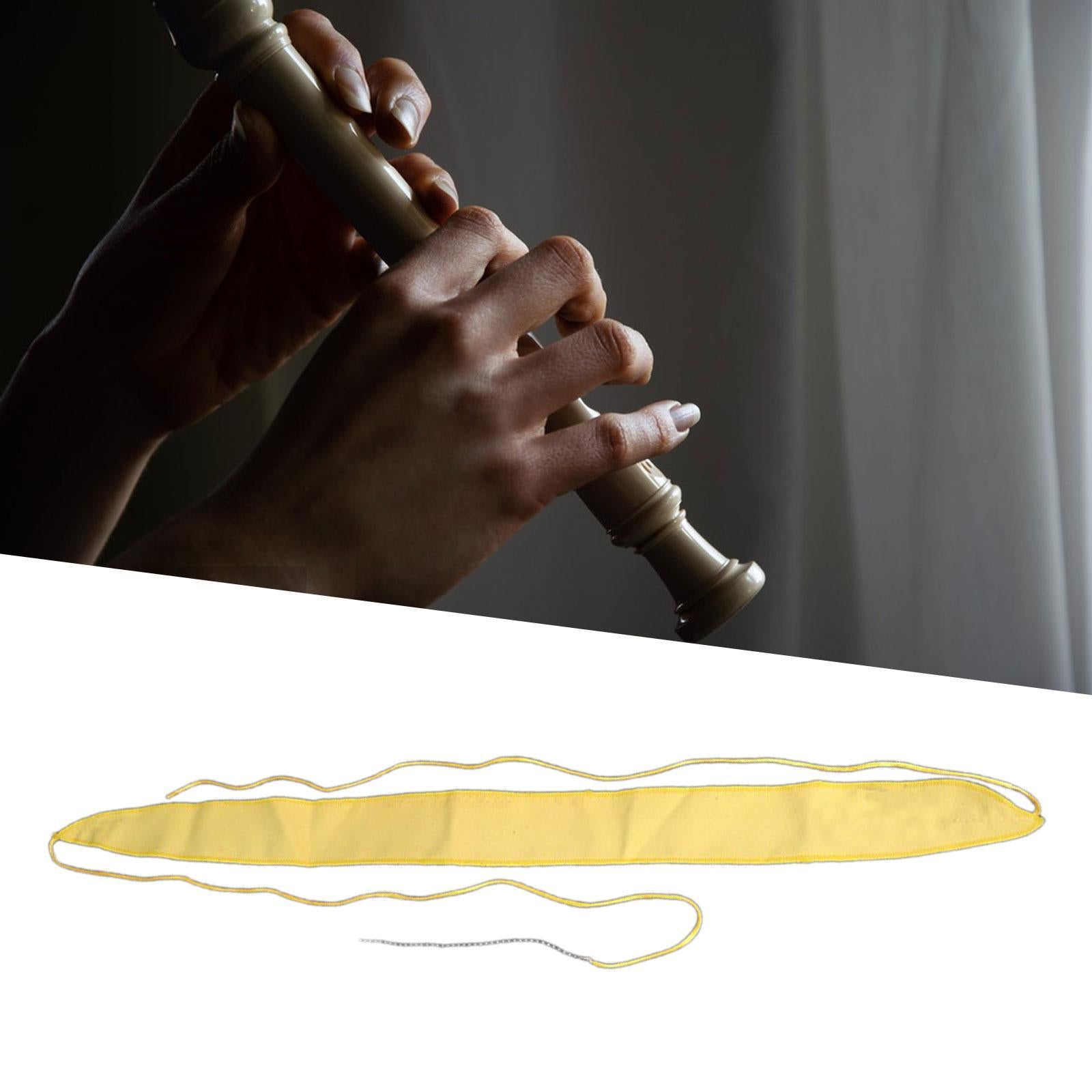 Flute Cleaning Cloth Portable Multifunctional Care Tool for Recorders Rrumpet