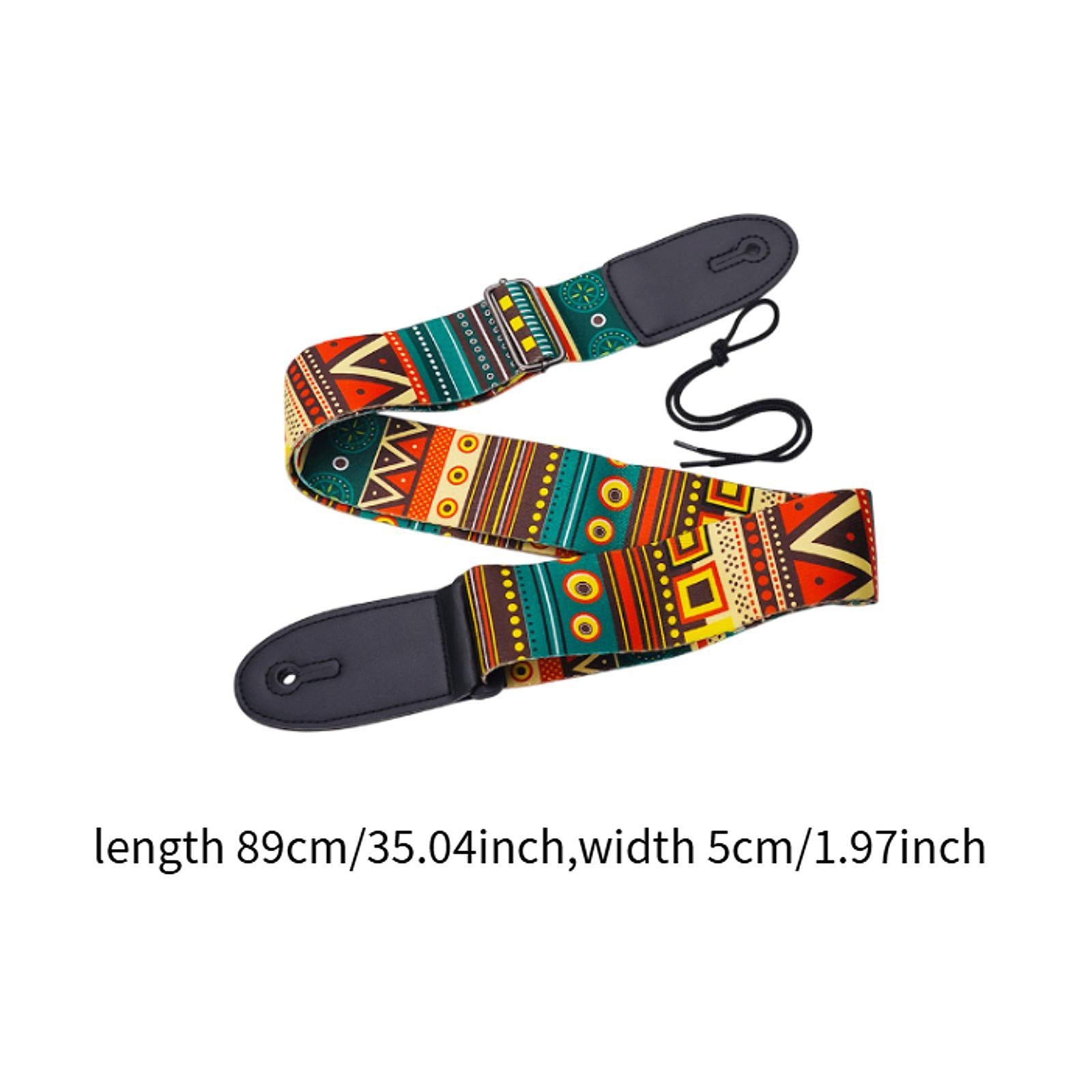Guitar Strap Adjustable Shoulder Strap for Electric Guitars Acoustic Guitars Multicolor