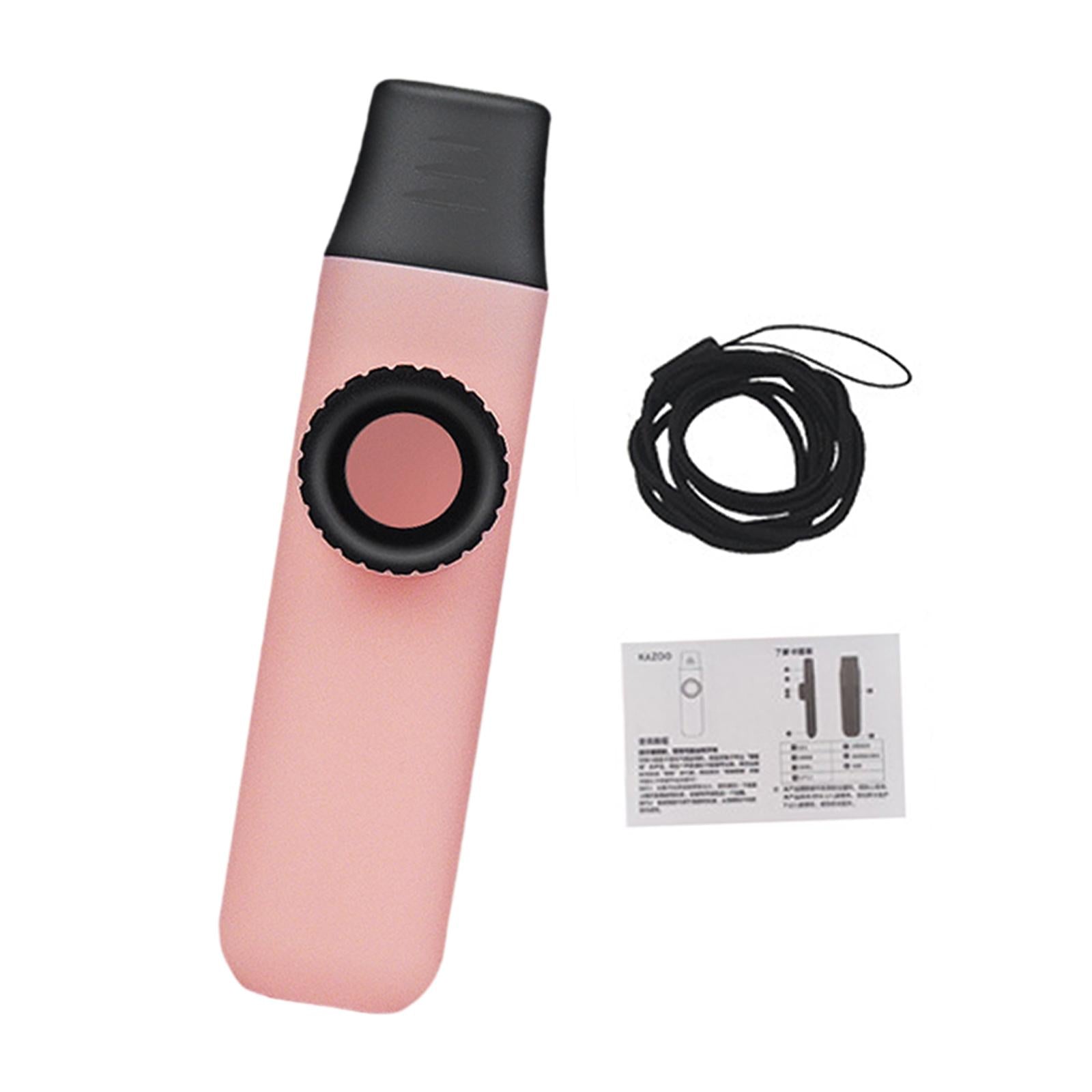 Kazoo Flute Easy to Play Musical Instrument for Music Lovers Beginner Adults pink
