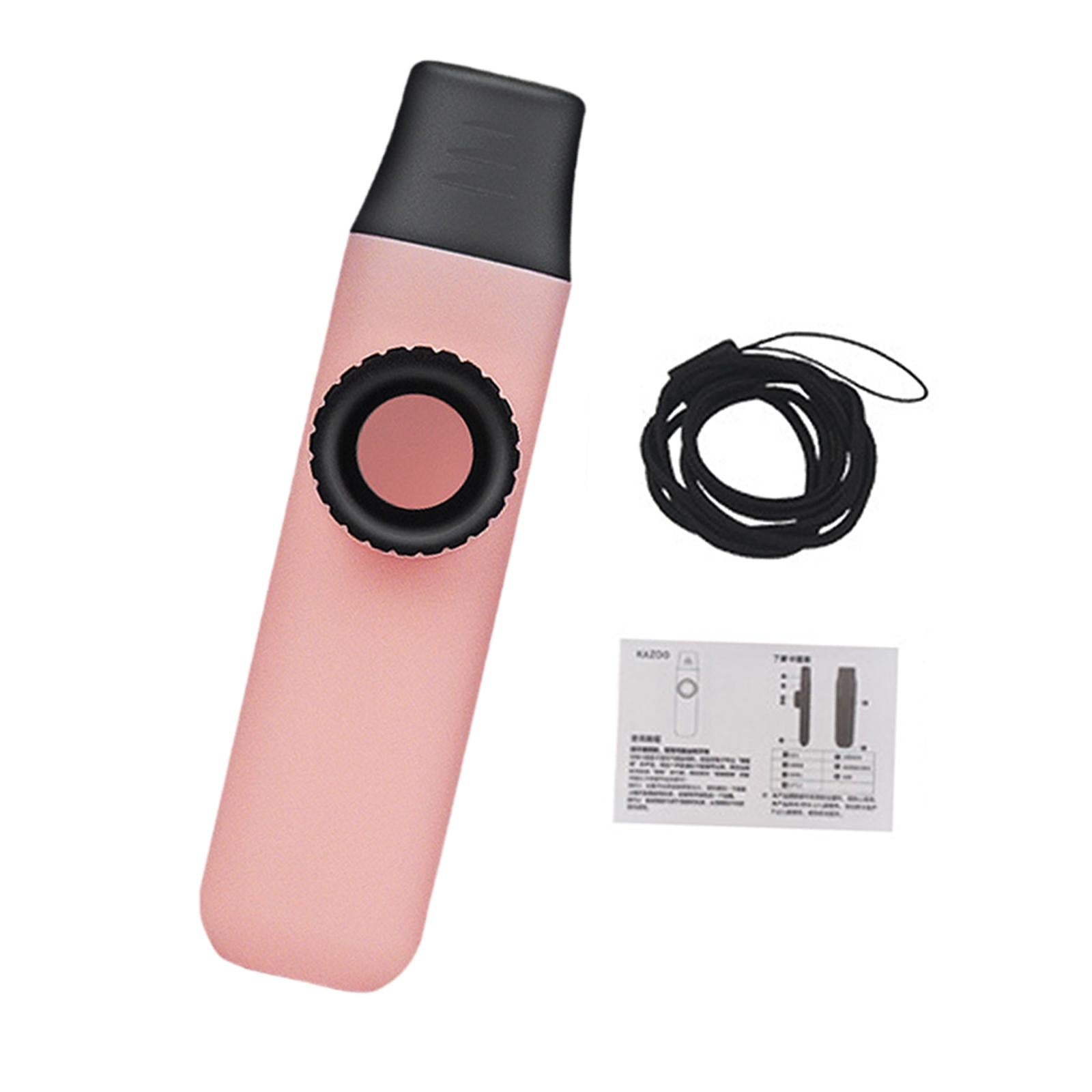 Kazoo Flute Easy to Play Musical Instrument for Music Lovers Beginner Adults pink