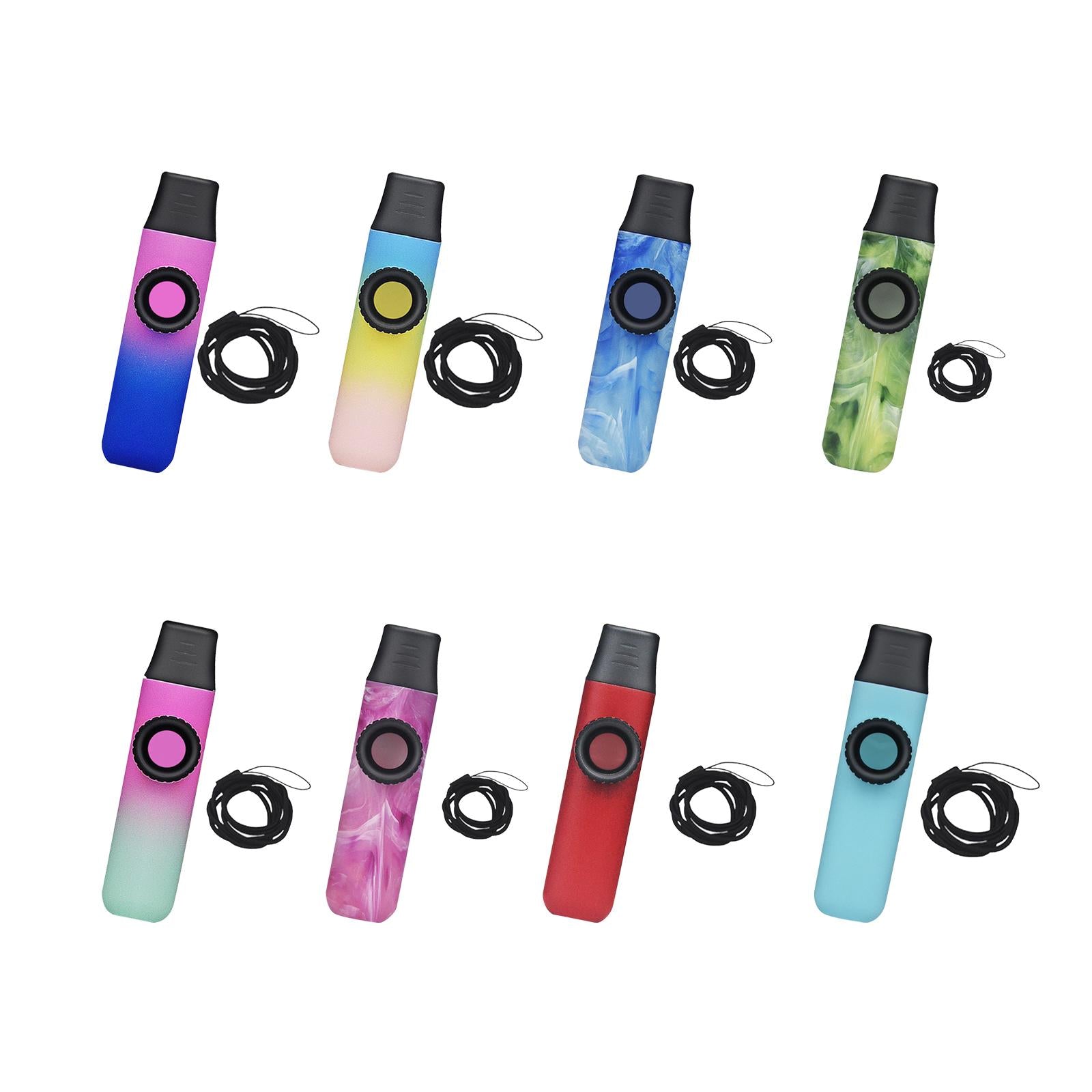 Kazoo Flute Portable Musical Accompaniment for Lovers All Ages Birthday Gift pink blue