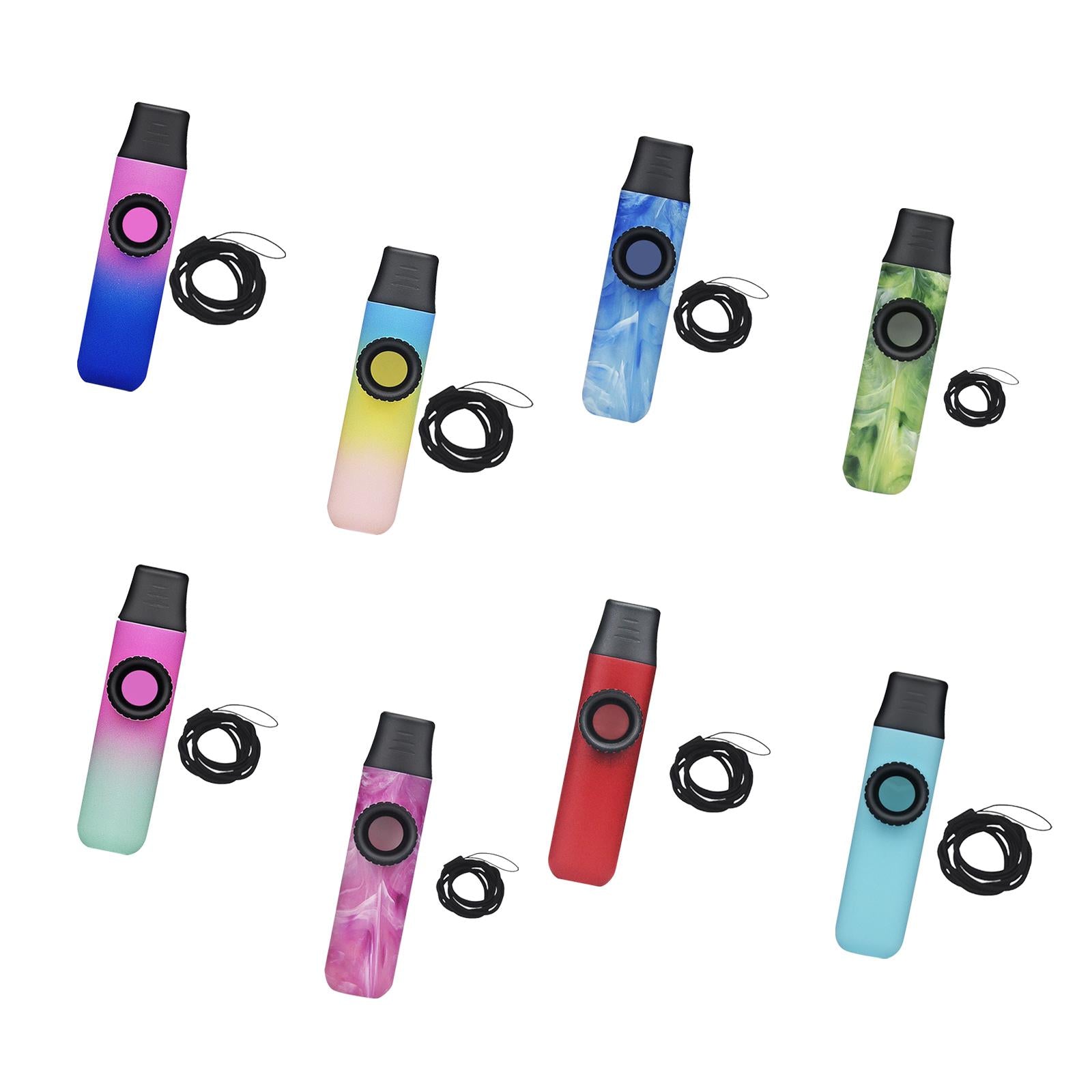 Kazoo Flute Portable Musical Accompaniment for Lovers All Ages Birthday Gift pink blue