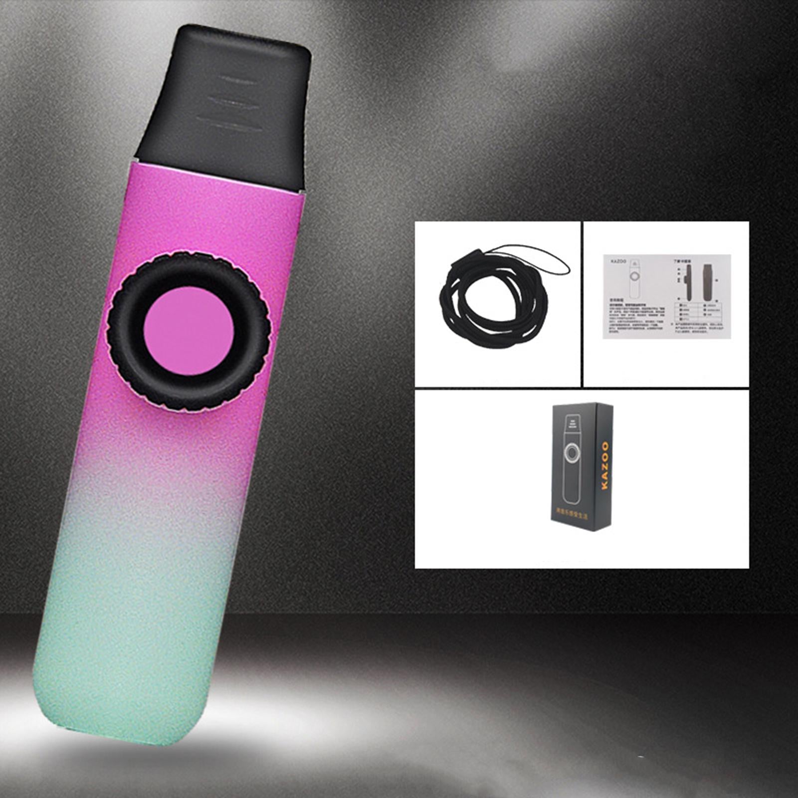 Kazoo Flute Portable Musical Accompaniment for Lovers All Ages Birthday Gift pink green