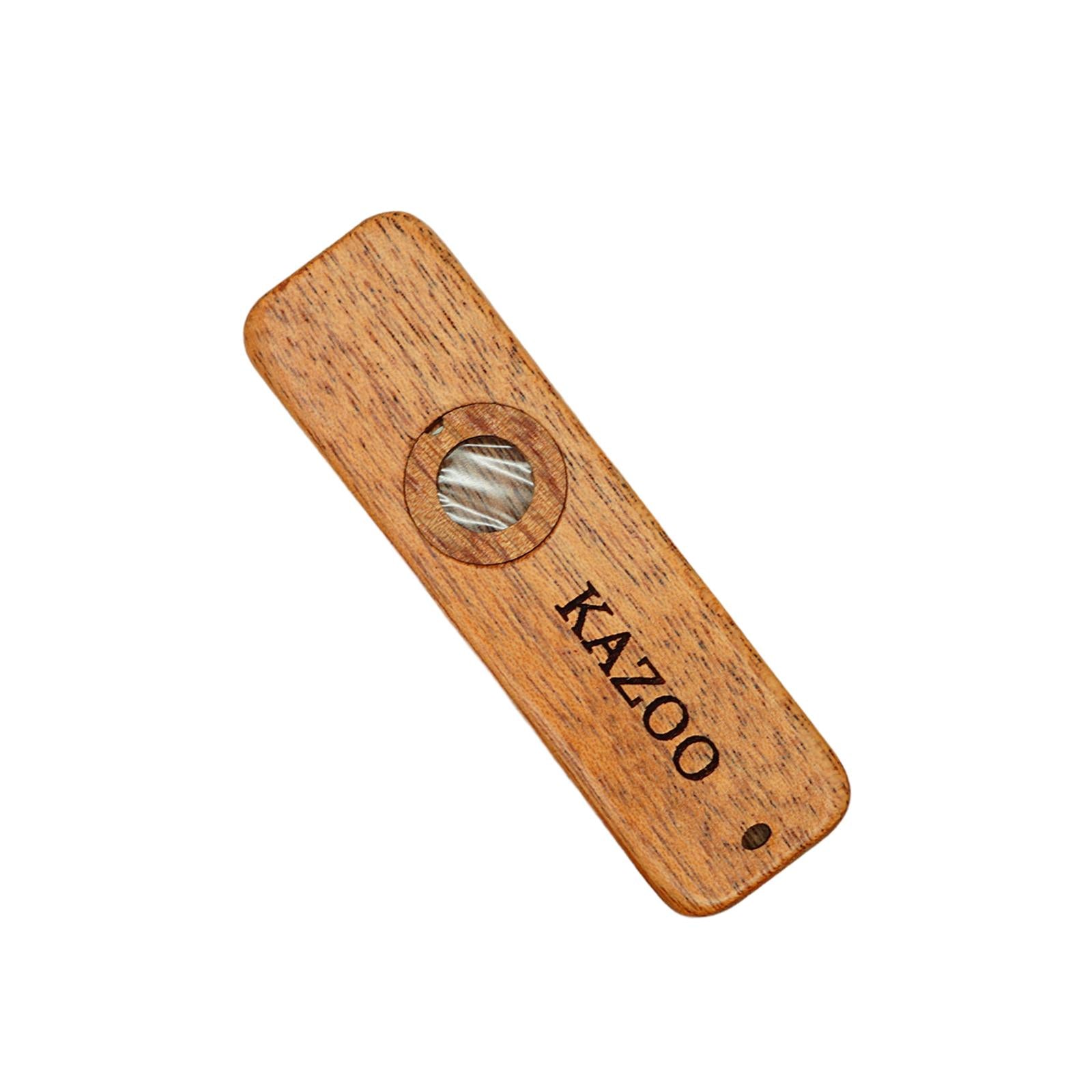 Wooden Kazoo Funny Musical Toy Wind Instrument for Enthusiasts BBQ Beginners Style B