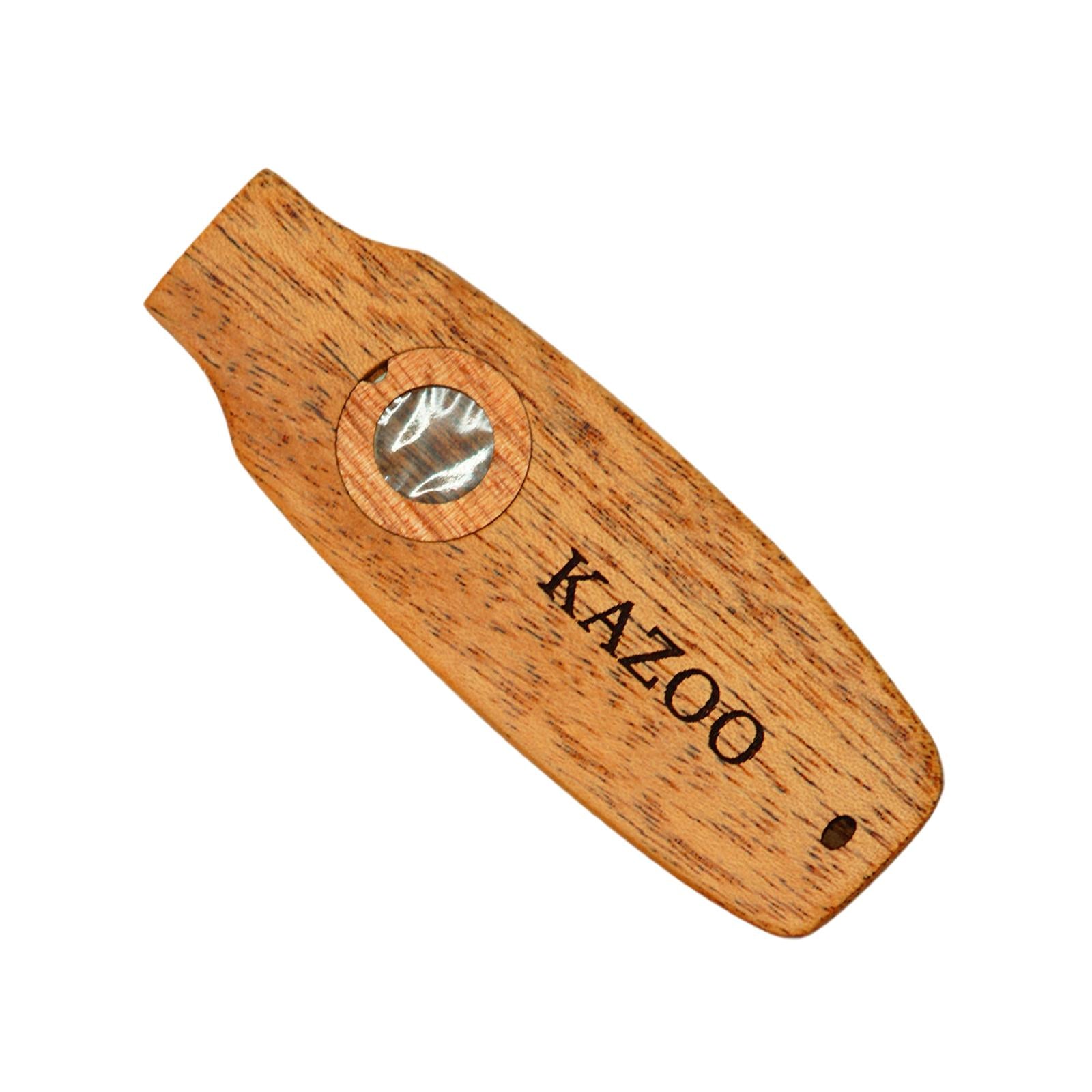 Wooden Kazoo Funny Musical Toy Wind Instrument for Enthusiasts BBQ Beginners Style C