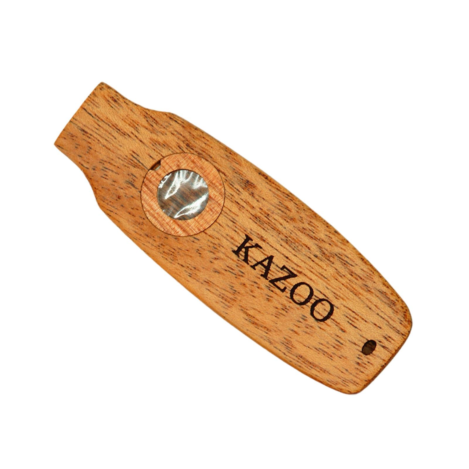 Wooden Kazoo Funny Musical Toy Wind Instrument for Enthusiasts BBQ Beginners Style C