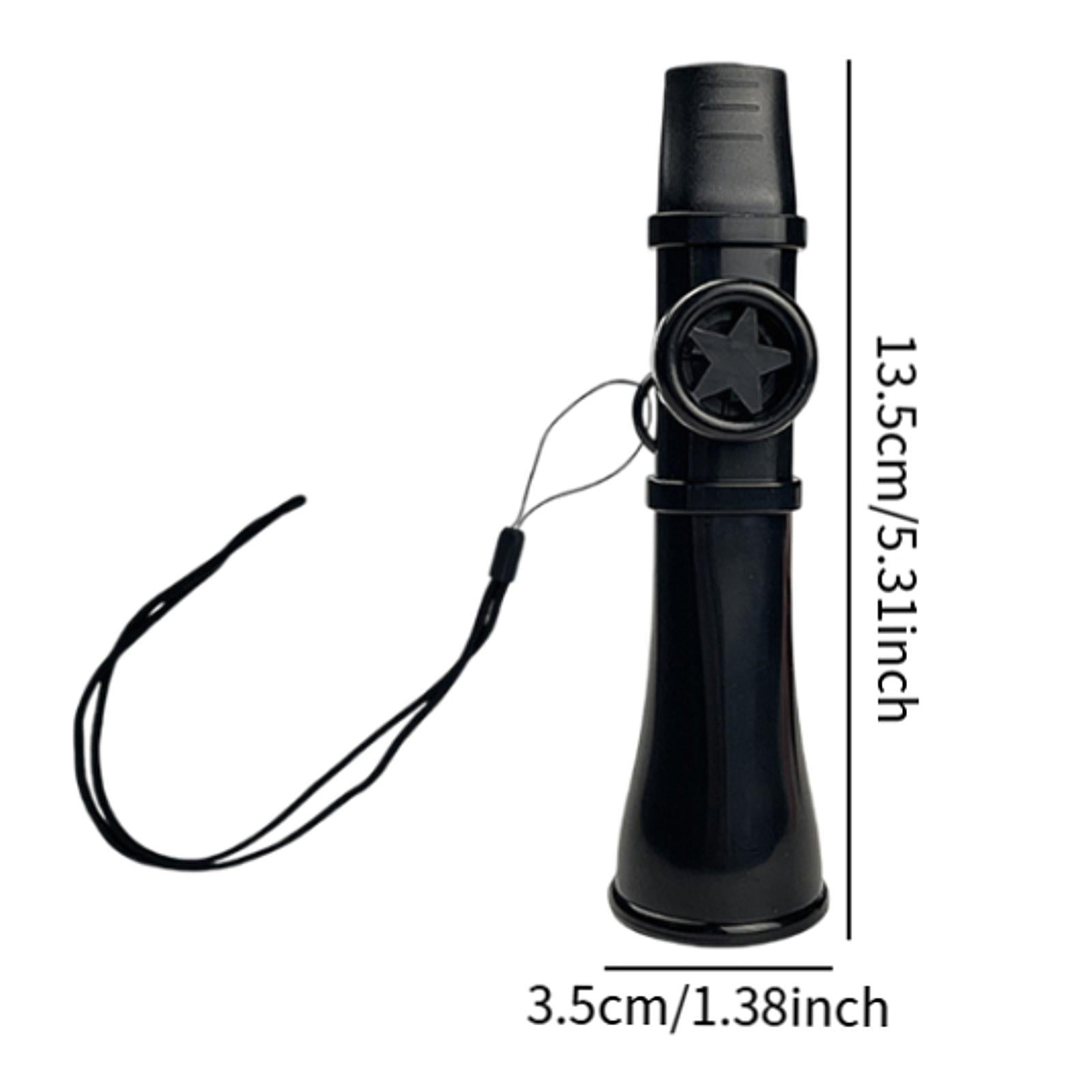 Kazoo Gift Good Companion Easy to Play Mouth Flute for Violin Piano Keyboard Black