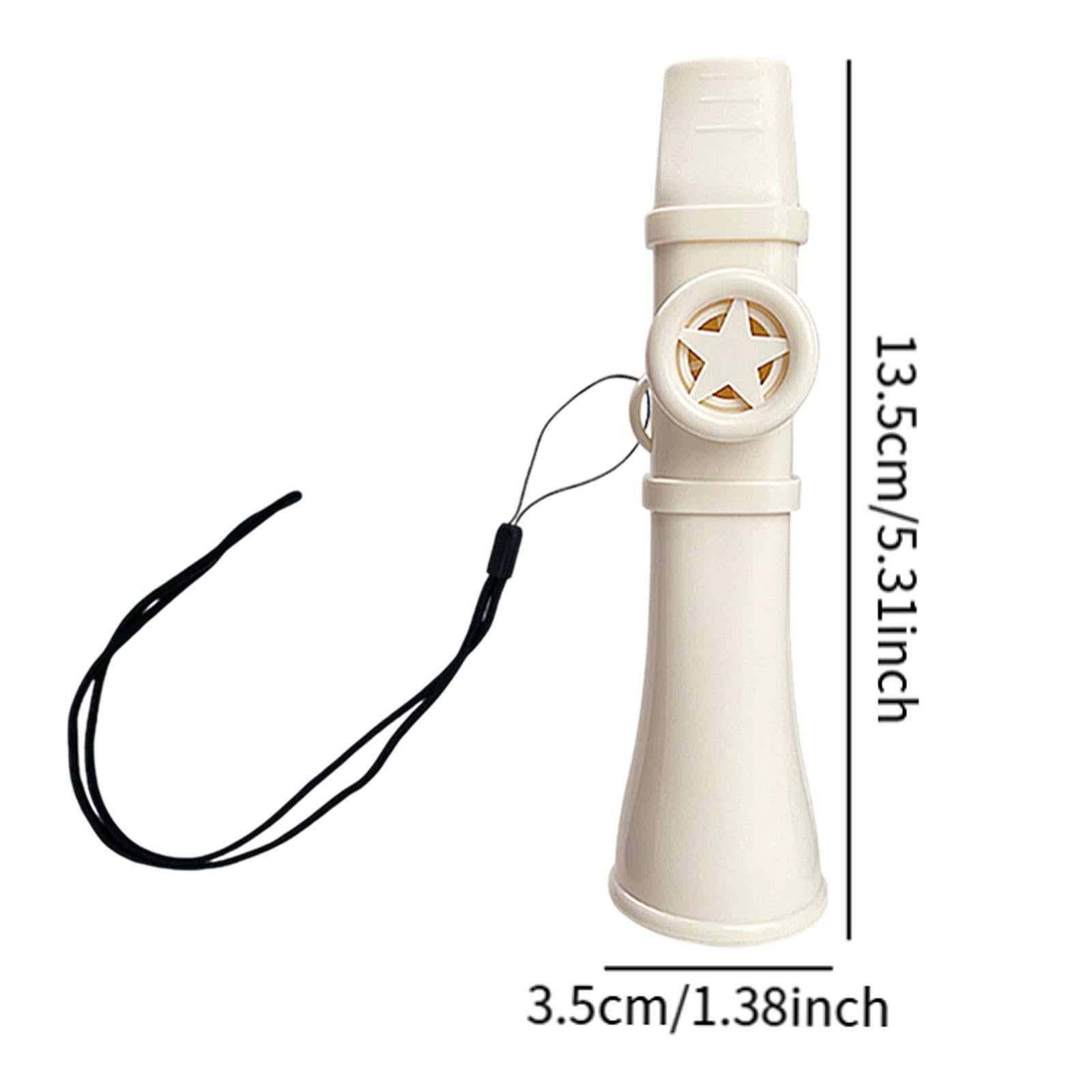 Kazoo Gift Good Companion Easy to Play Mouth Flute for Violin Piano Keyboard White