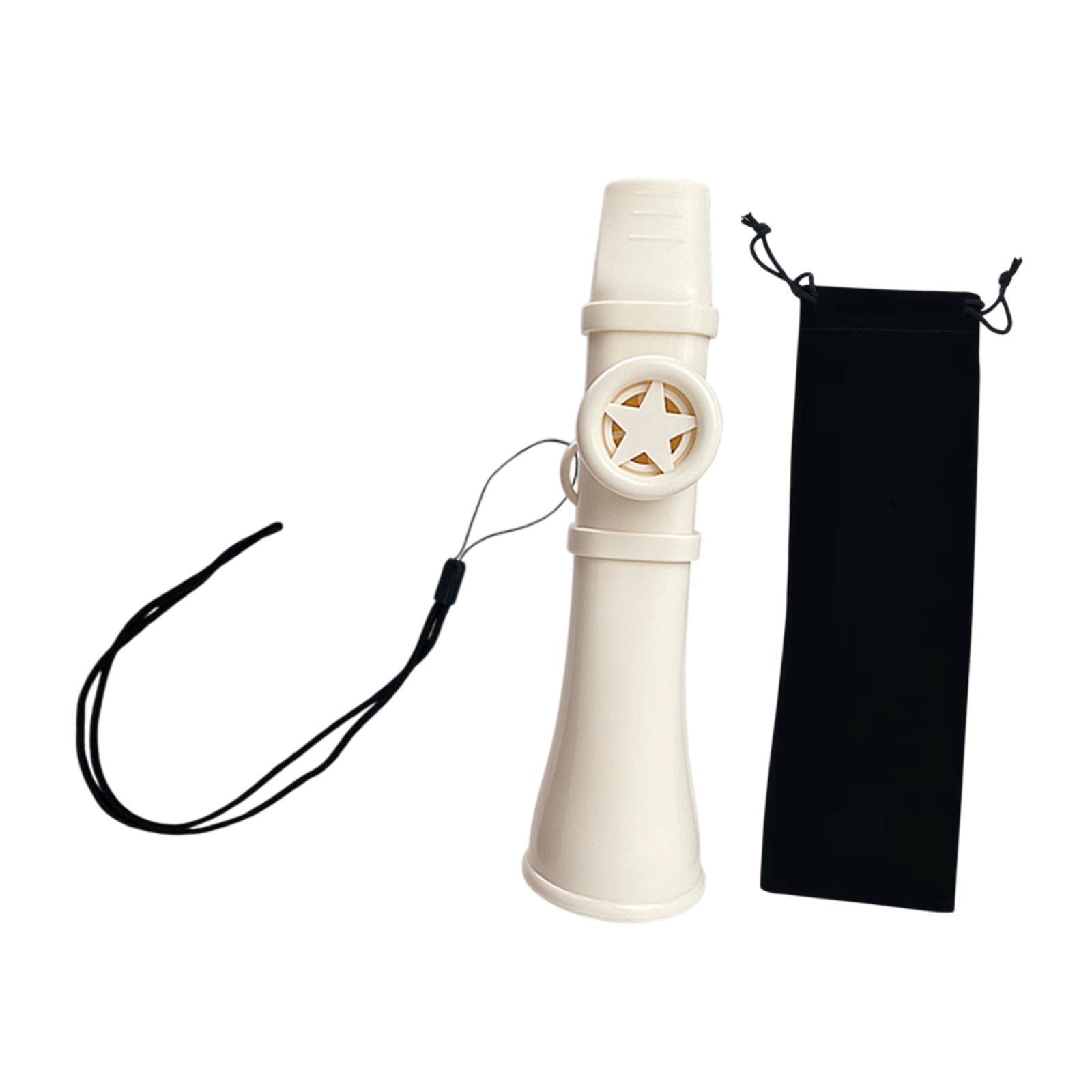 Kazoo Gift Good Companion Easy to Play Mouth Flute for Violin Piano Keyboard White