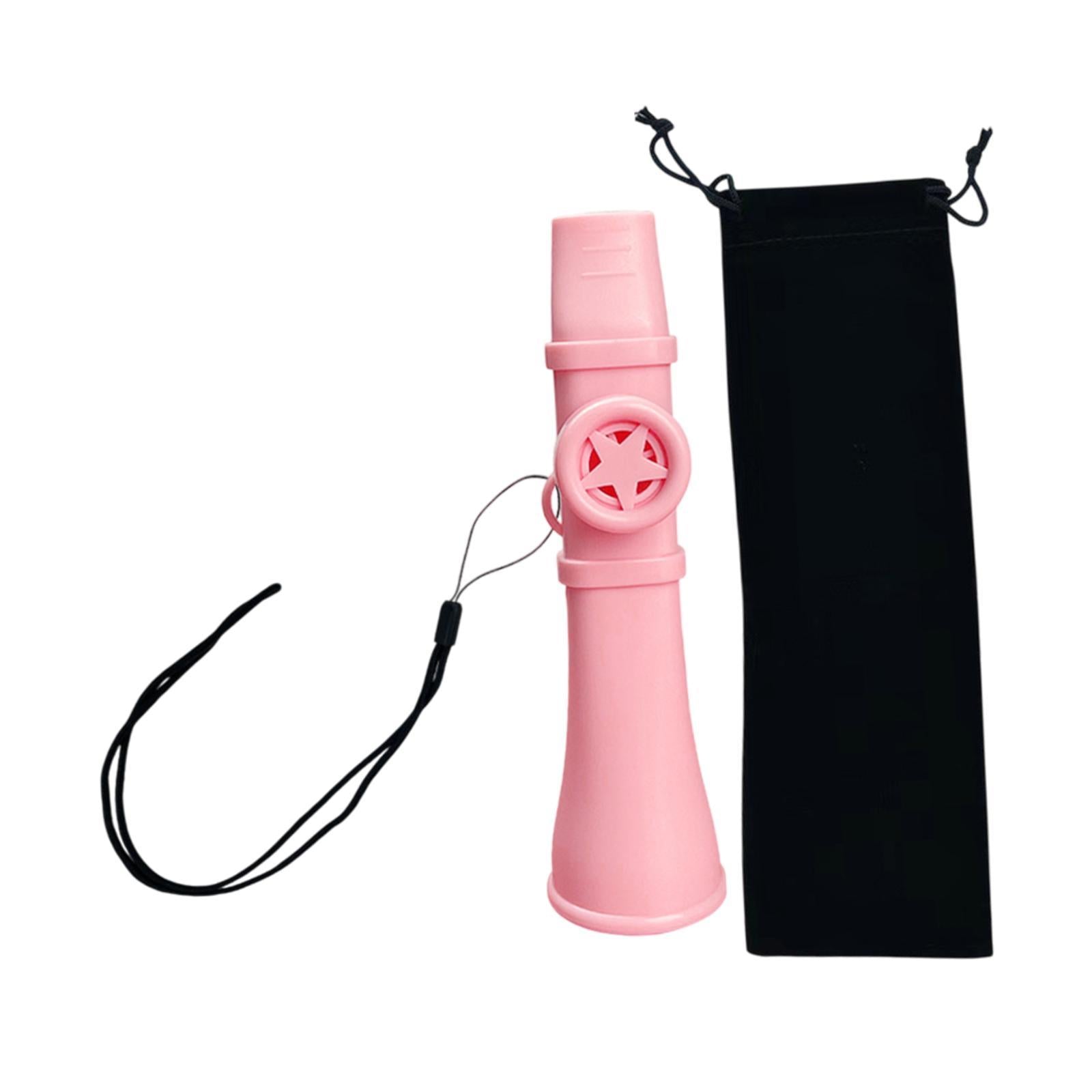 Kazoo Gift Good Companion Easy to Play Mouth Flute for Violin Piano Keyboard Pink