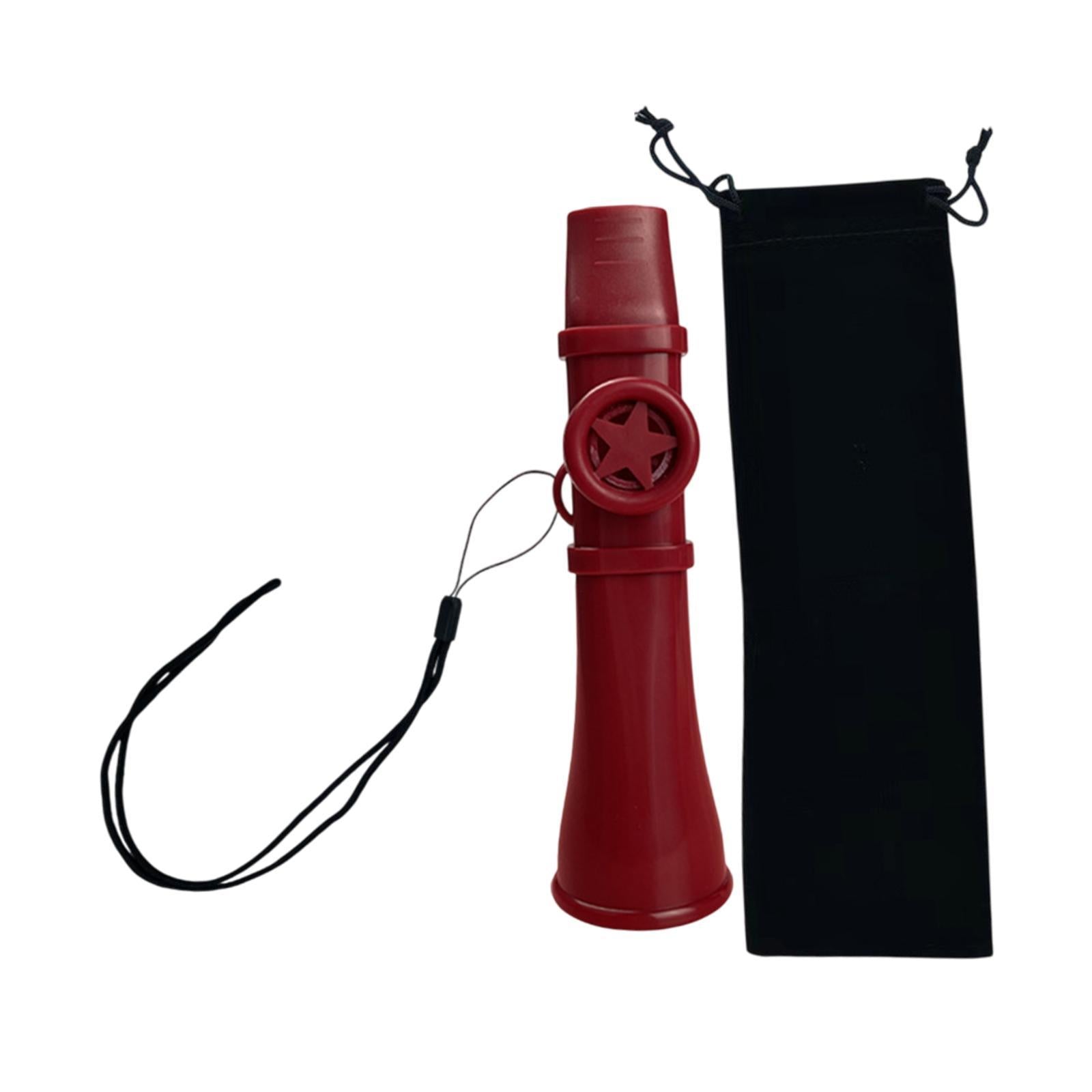 Kazoo Gift Good Companion Easy to Play Mouth Flute for Violin Piano Keyboard Red