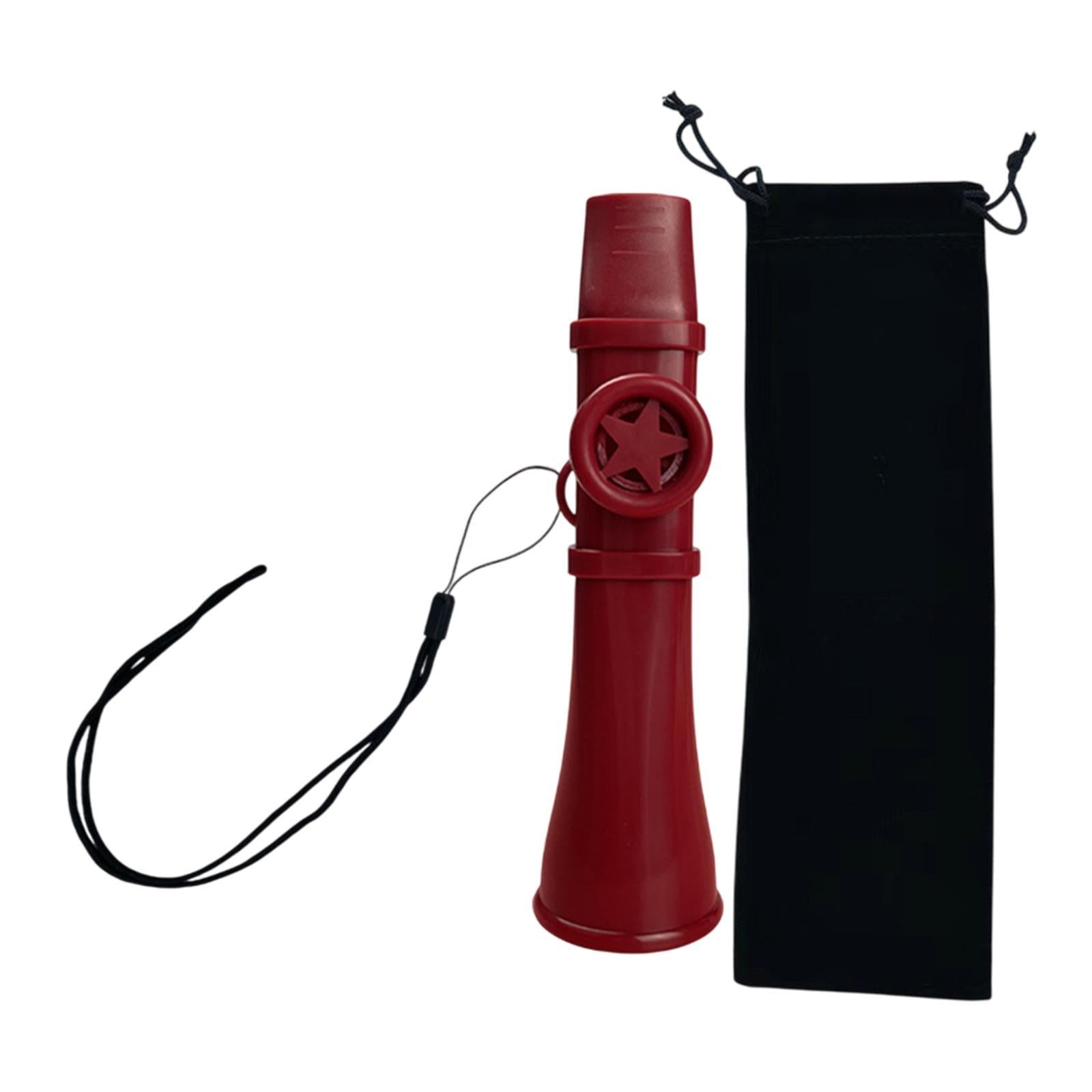 Kazoo Gift Good Companion Easy to Play Mouth Flute for Violin Piano Keyboard Red