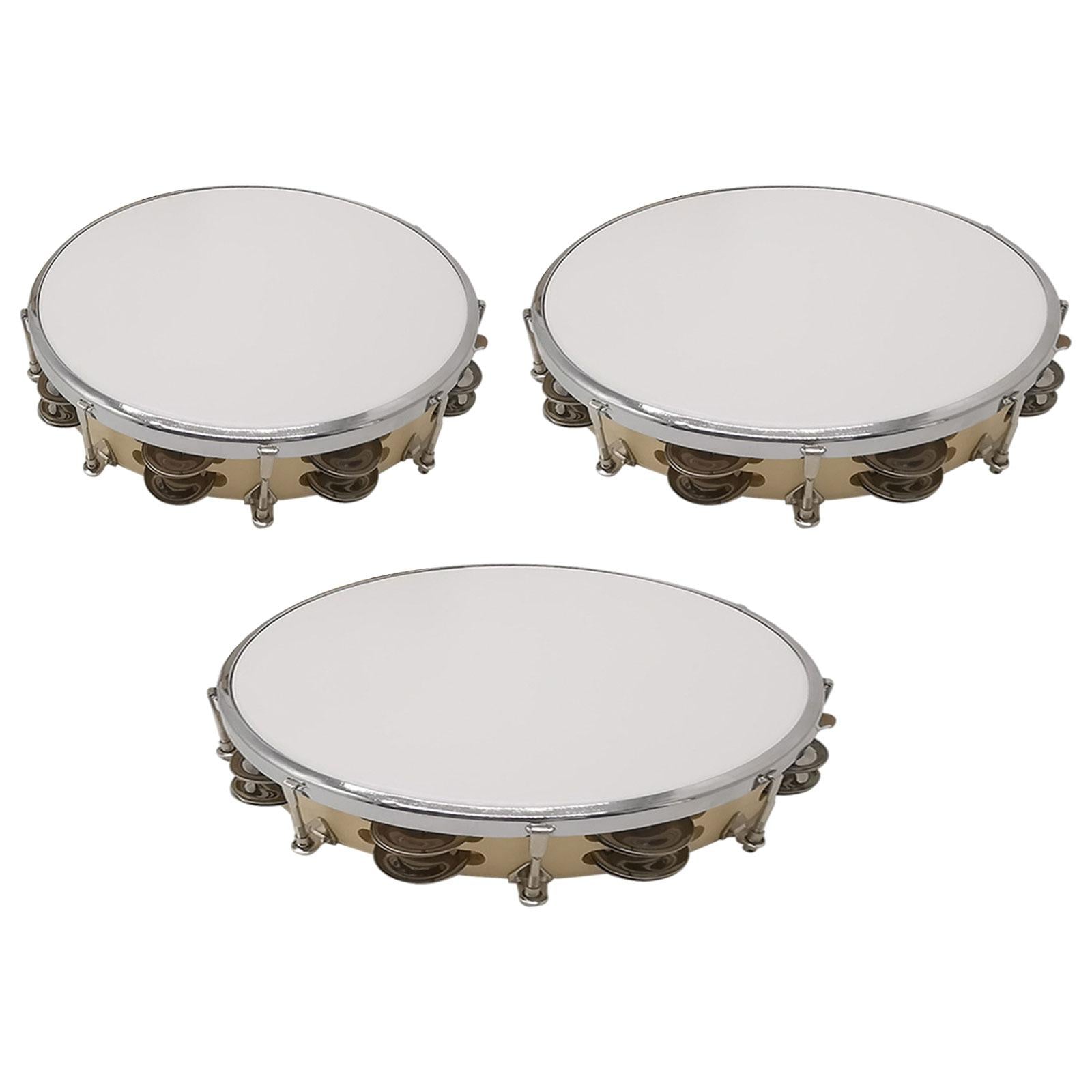 Tambourine Gift Accessories Hand Drum for Kids and Adults Dance Photo Taking 20 cmx5.5 cm