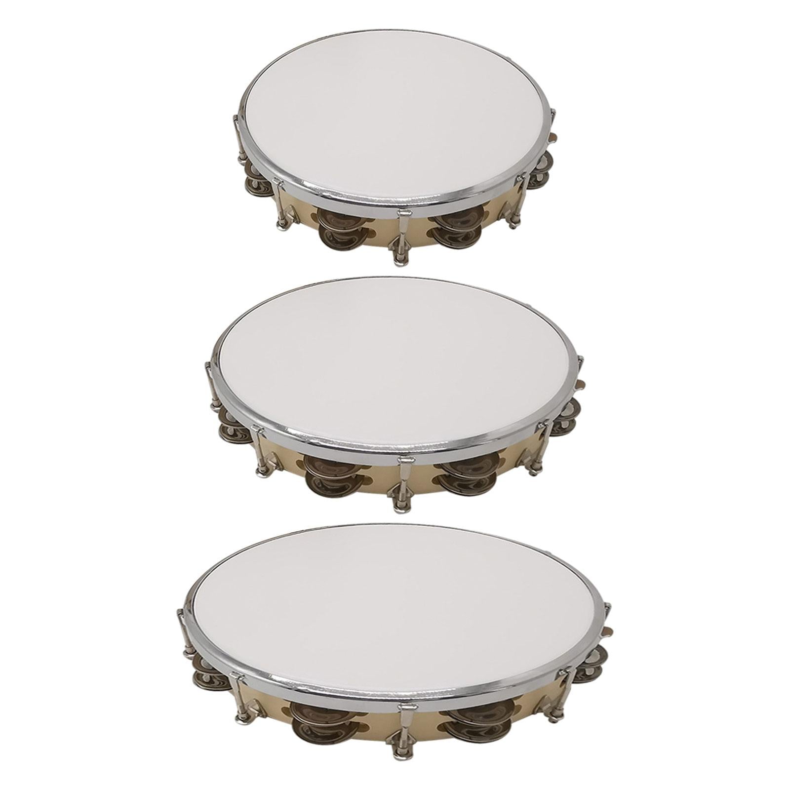 Tambourine Gift Accessories Hand Drum for Kids and Adults Dance Photo Taking 20 cmx5.5 cm