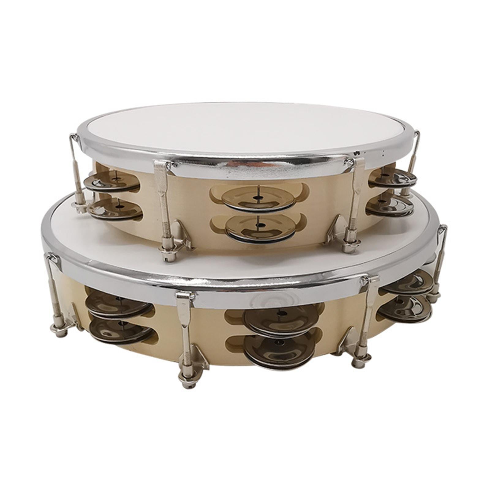 Tambourine Gift Accessories Hand Drum for Kids and Adults Dance Photo Taking 25 cmx5.5 cm