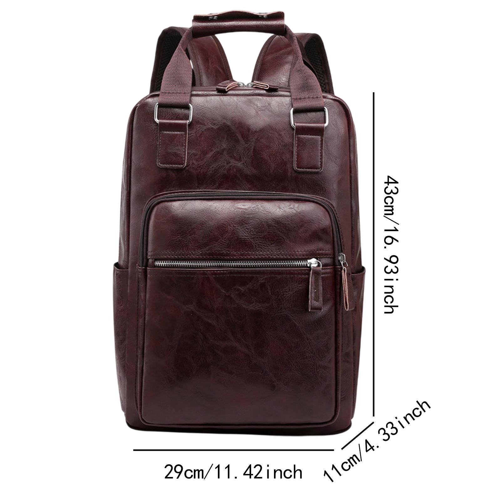 Drum Sticks Bag Large Capacity Handbag Men Fashion Backpack Drum Accessories dark brown