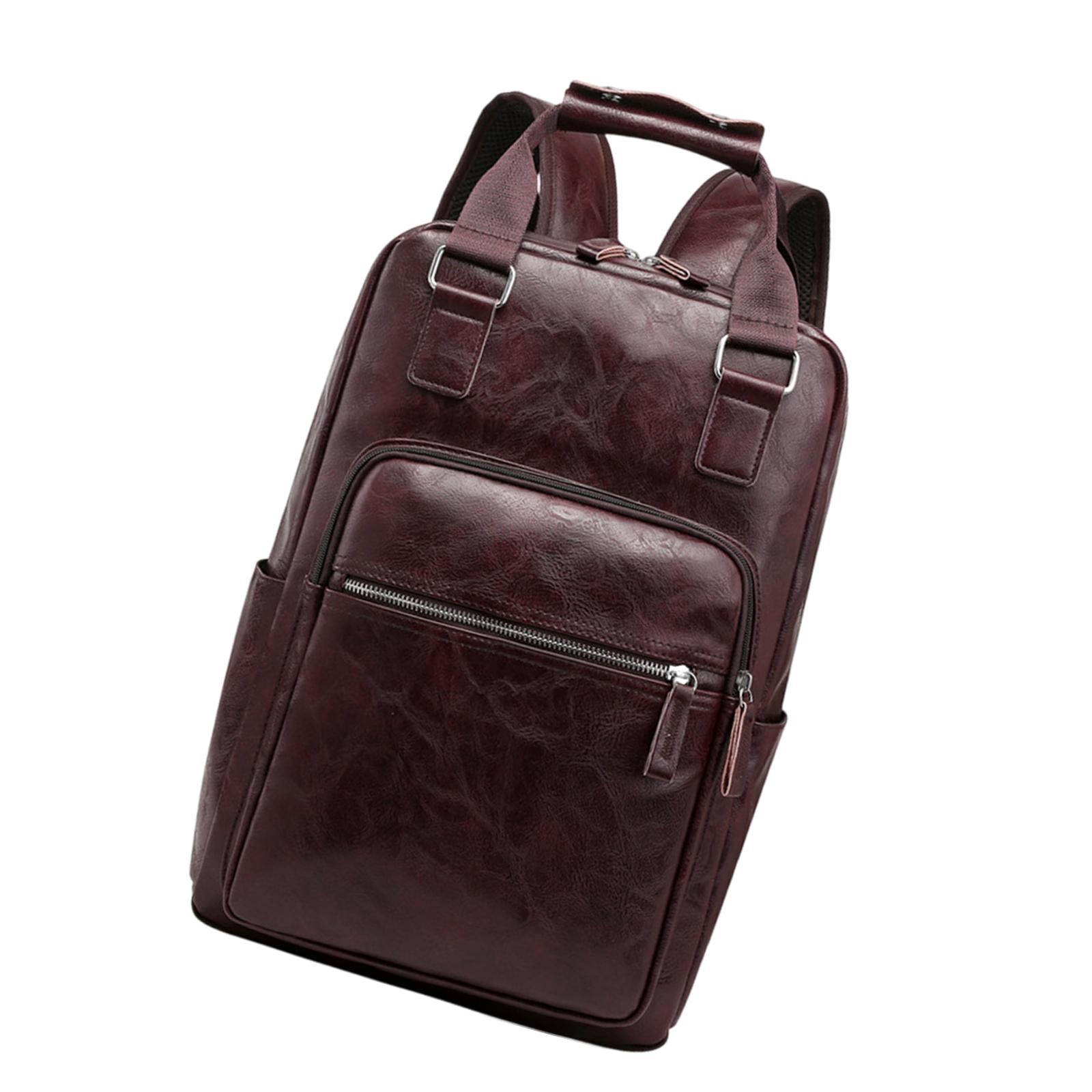 Drum Sticks Bag Large Capacity Handbag Men Fashion Backpack Drum Accessories dark brown