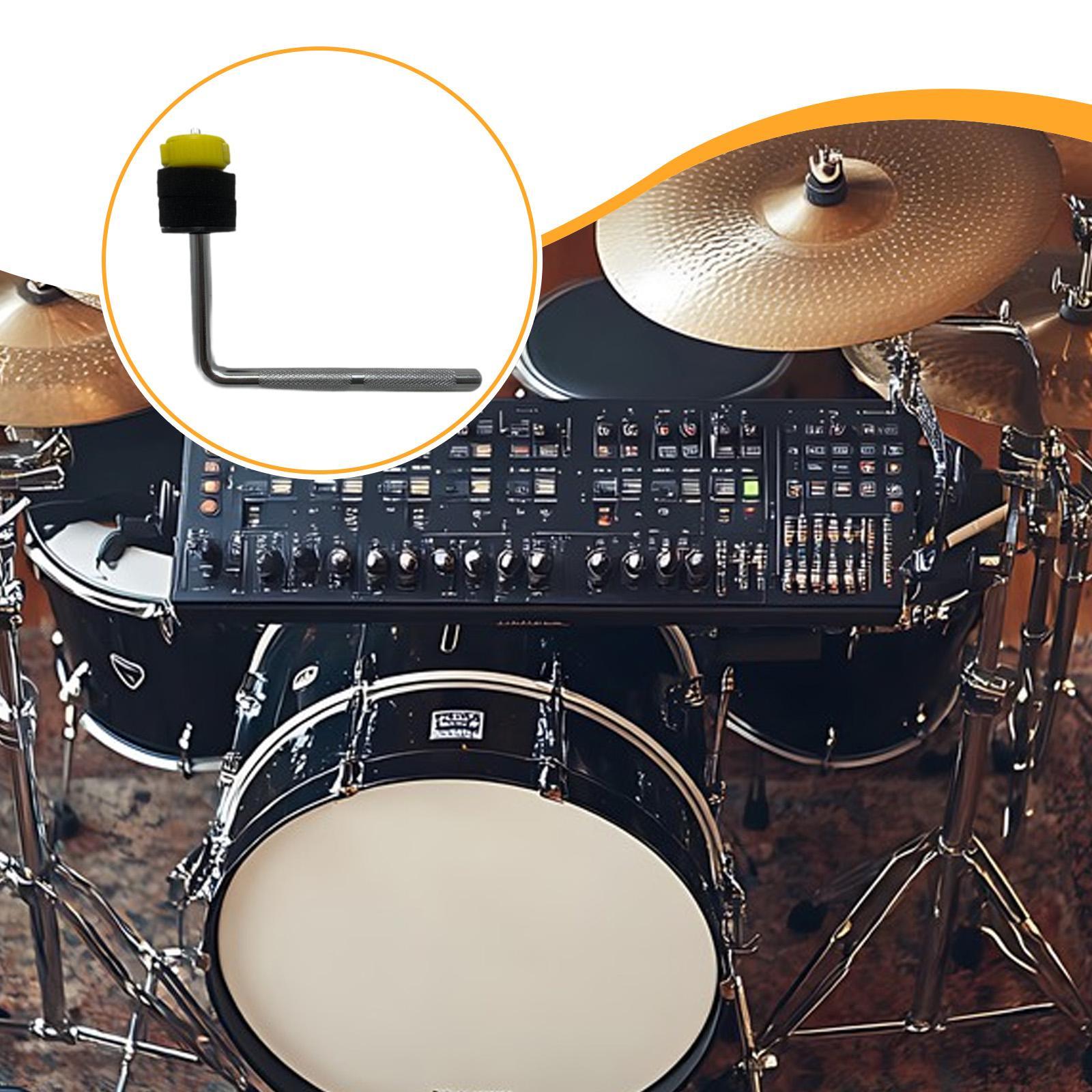 Bracket Hardware Adjustable Music Instrument Accessories Cymbal Clamp Holder Yellow Felt