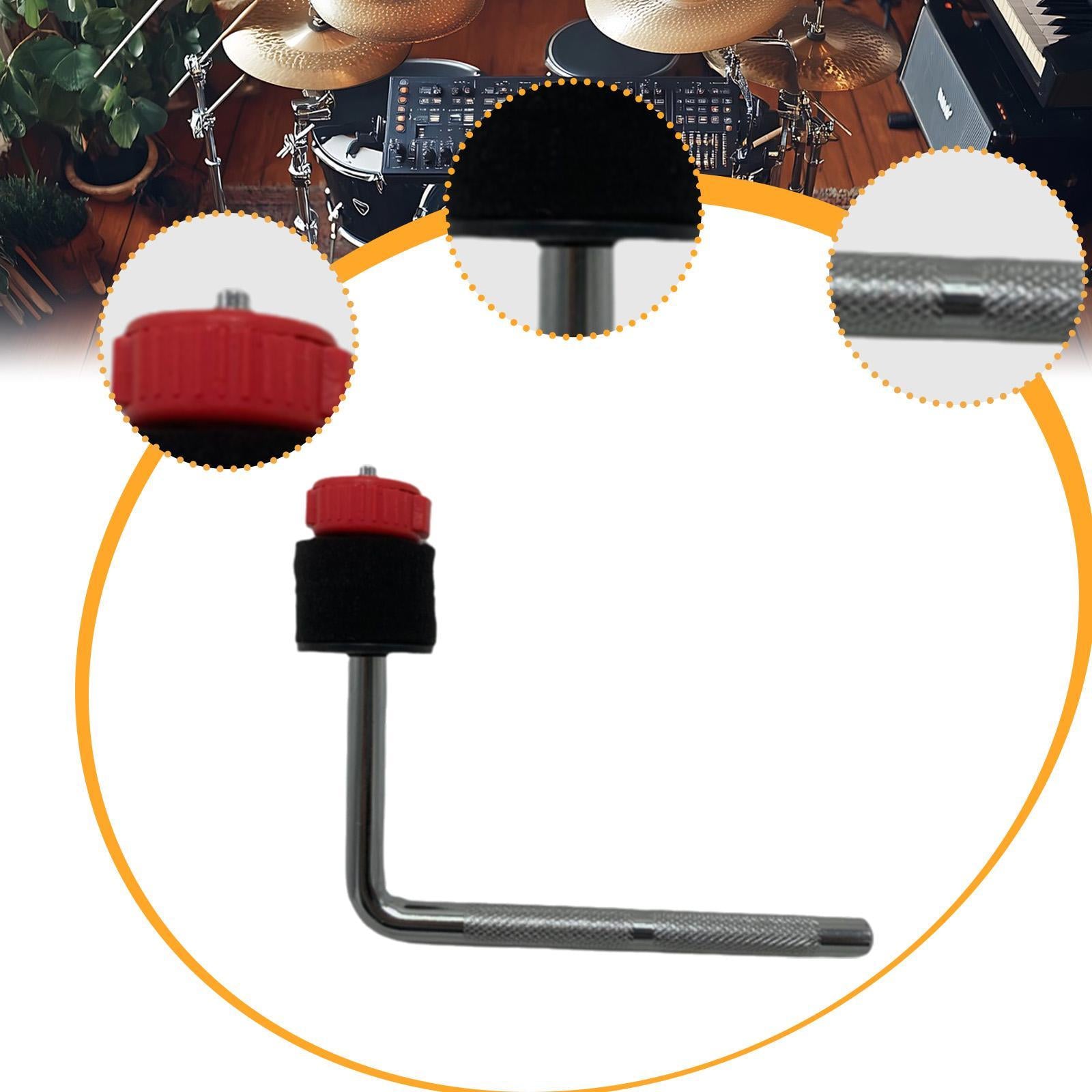 Bracket Hardware Adjustable Music Instrument Accessories Cymbal Clamp Holder Red Felt