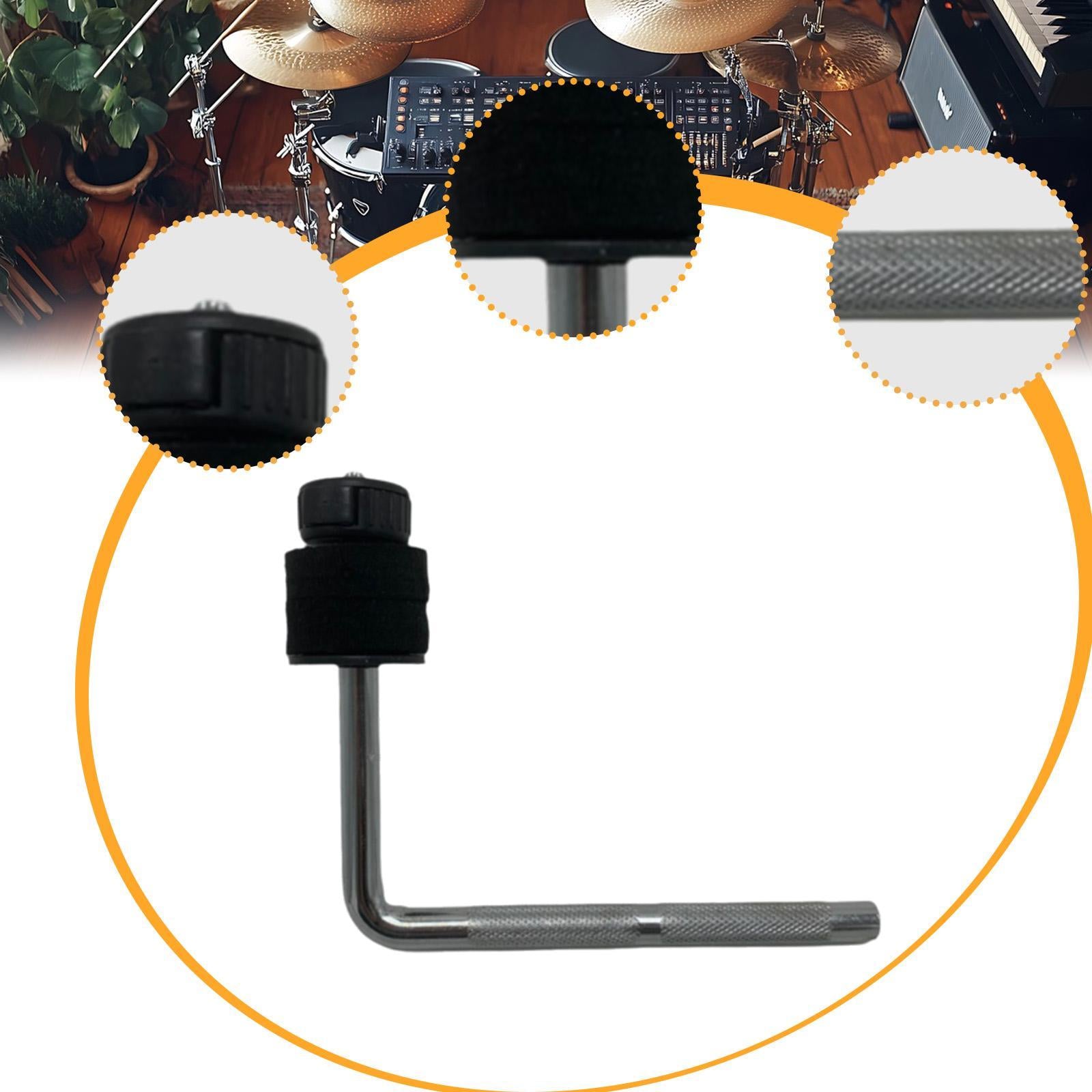 Bracket Hardware Adjustable Music Instrument Accessories Cymbal Clamp Holder Black Felt