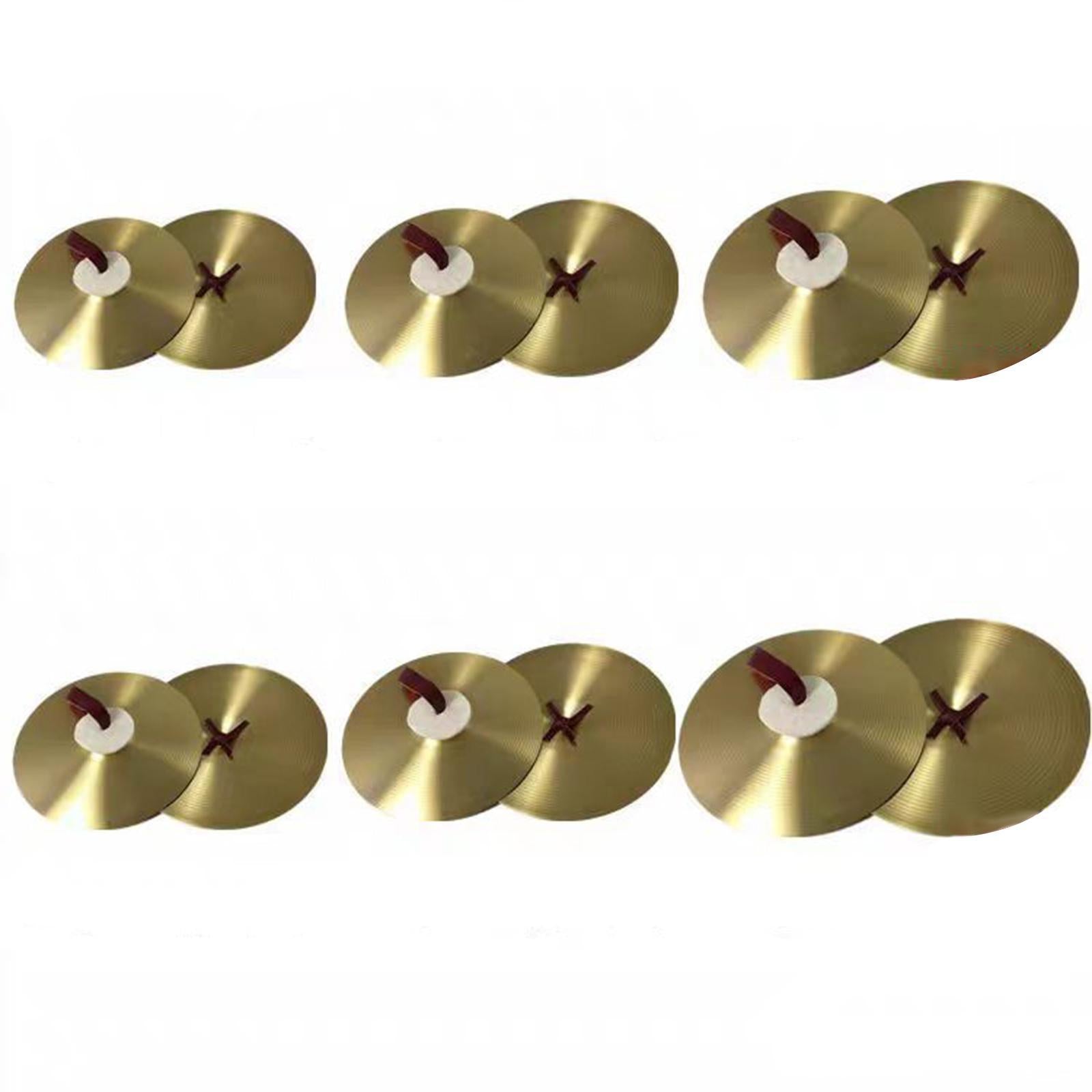 2 Pieces Crash Cymbals Musical Instrument for Professionals Band Performance 18 inch