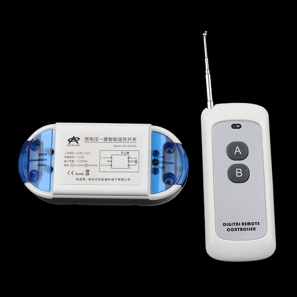 315Mhz DC15-120V Wireless RF Remote Control Relay Switch Transmitter Lock