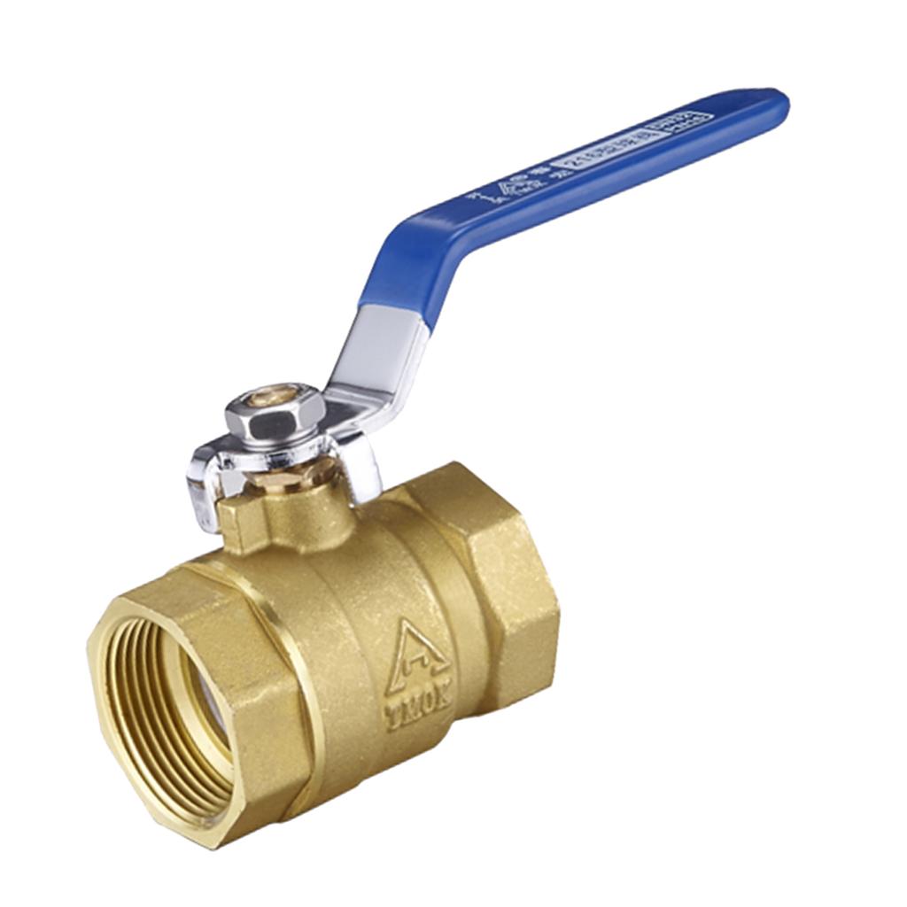 Brass Ball Valve 1-Inch NPT Female Thread Shut-Off Drain PT Gas Fluid Valve