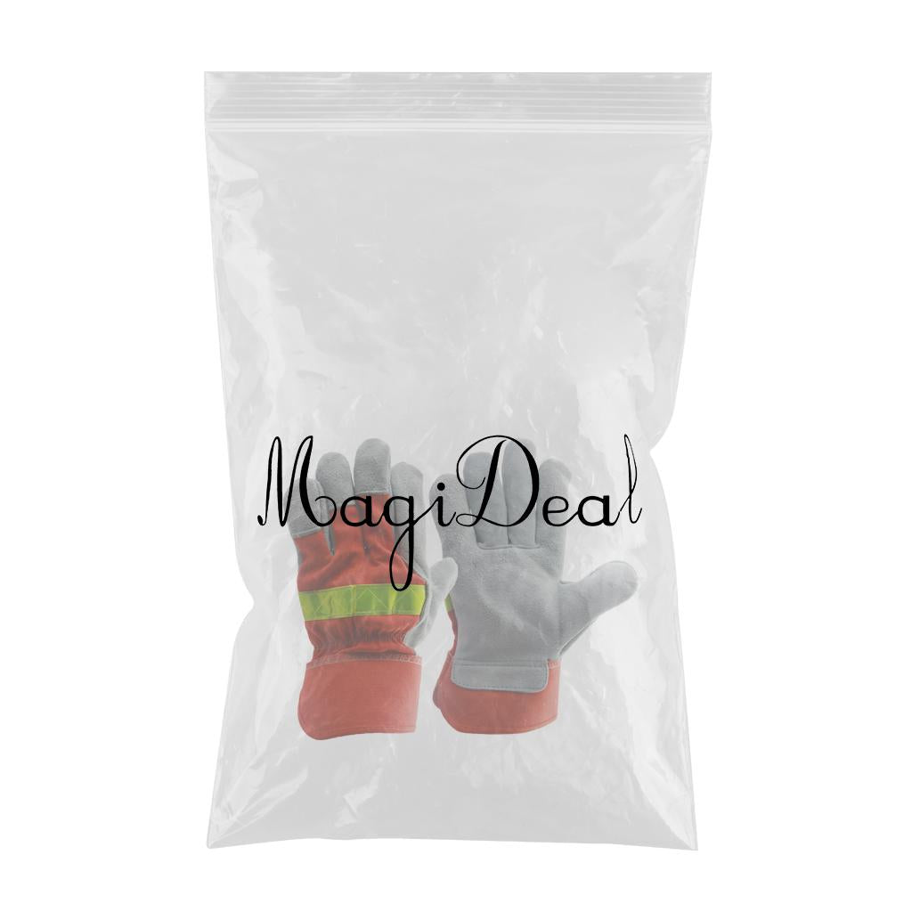 Leather Labor Gloves Welding Work Glove Safety Anti Fire Protective Gauntlet