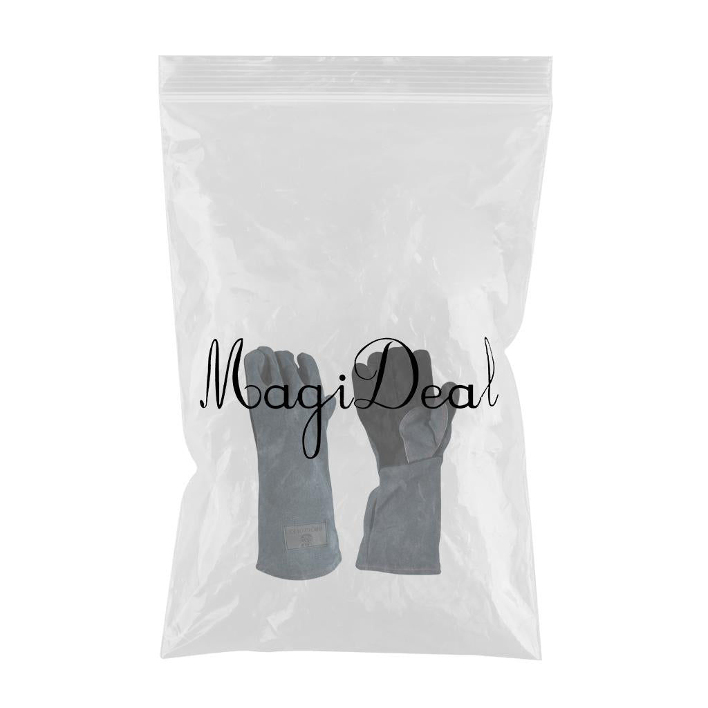Leather Labor Gloves Working Gloves Safety Heat Resistant Protective Gloves