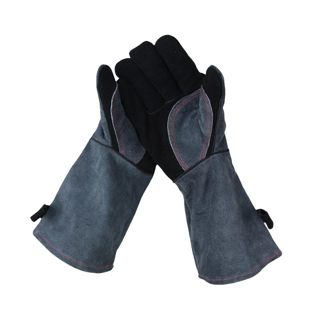 Leather Labor Gloves Working Gloves Safety Heat Resistant Protective Gloves