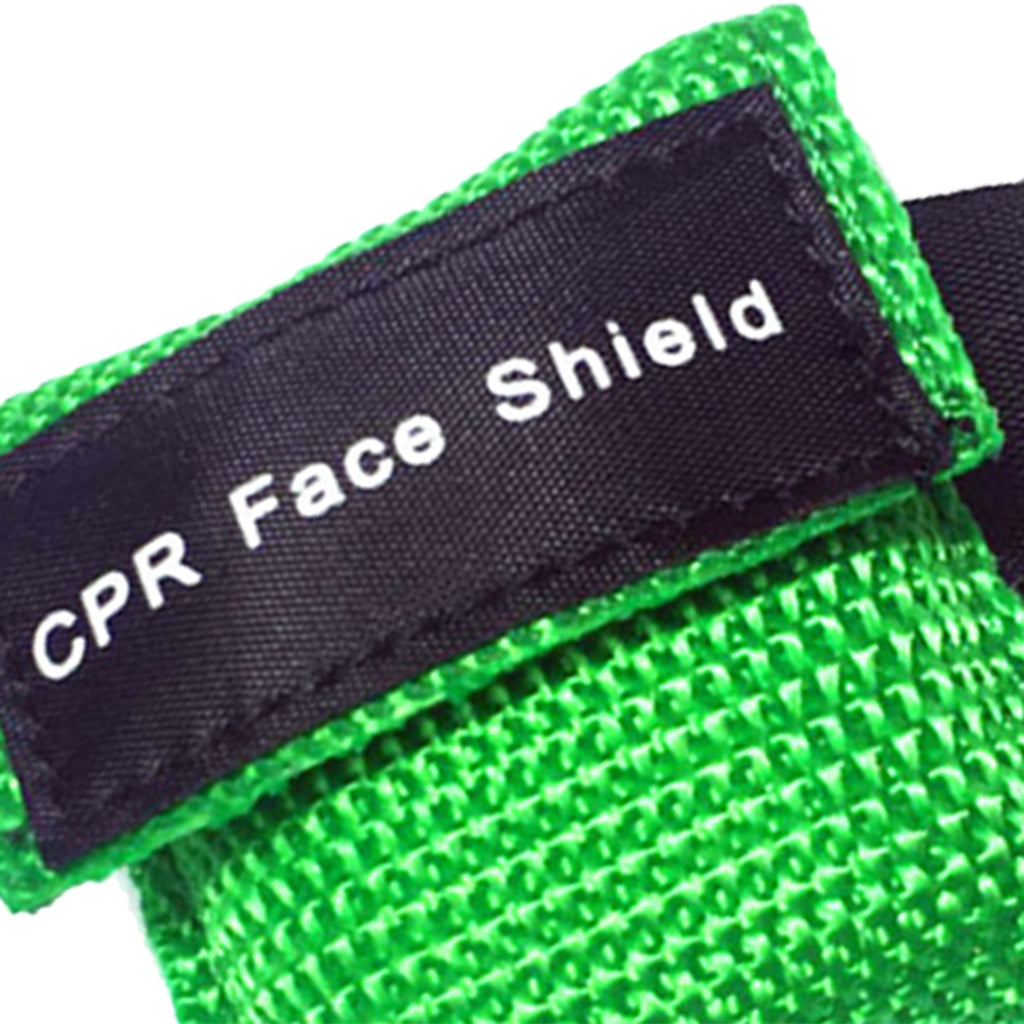 CPR Mask Keychain Emergency Survial Rescue Face Shield for First Aid green