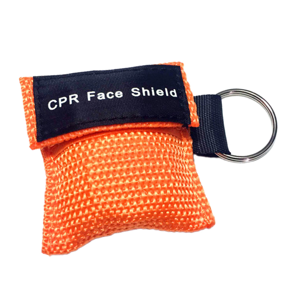 5 Pieces CPR Mask Key Chain Emergency Survival Face Shield for First Aids