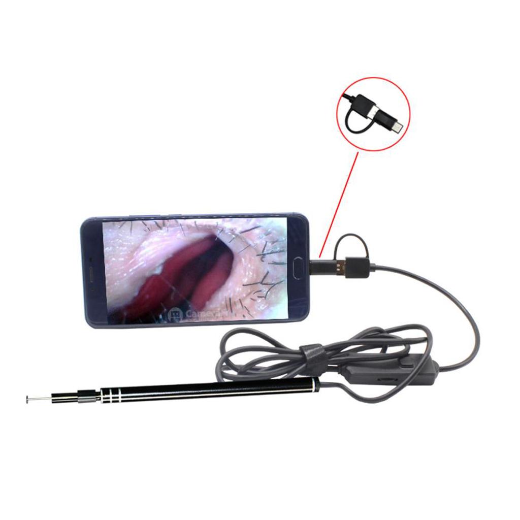 Ear Cleaning Visual Scope 3 in1 USB HD Visual Ear Spoon 5.5mm Mini Camera