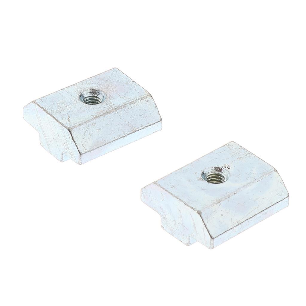M6 T-Sliding Block Slots For 30 Series Nickel Plated Carbon Steel 6mm 20PCS